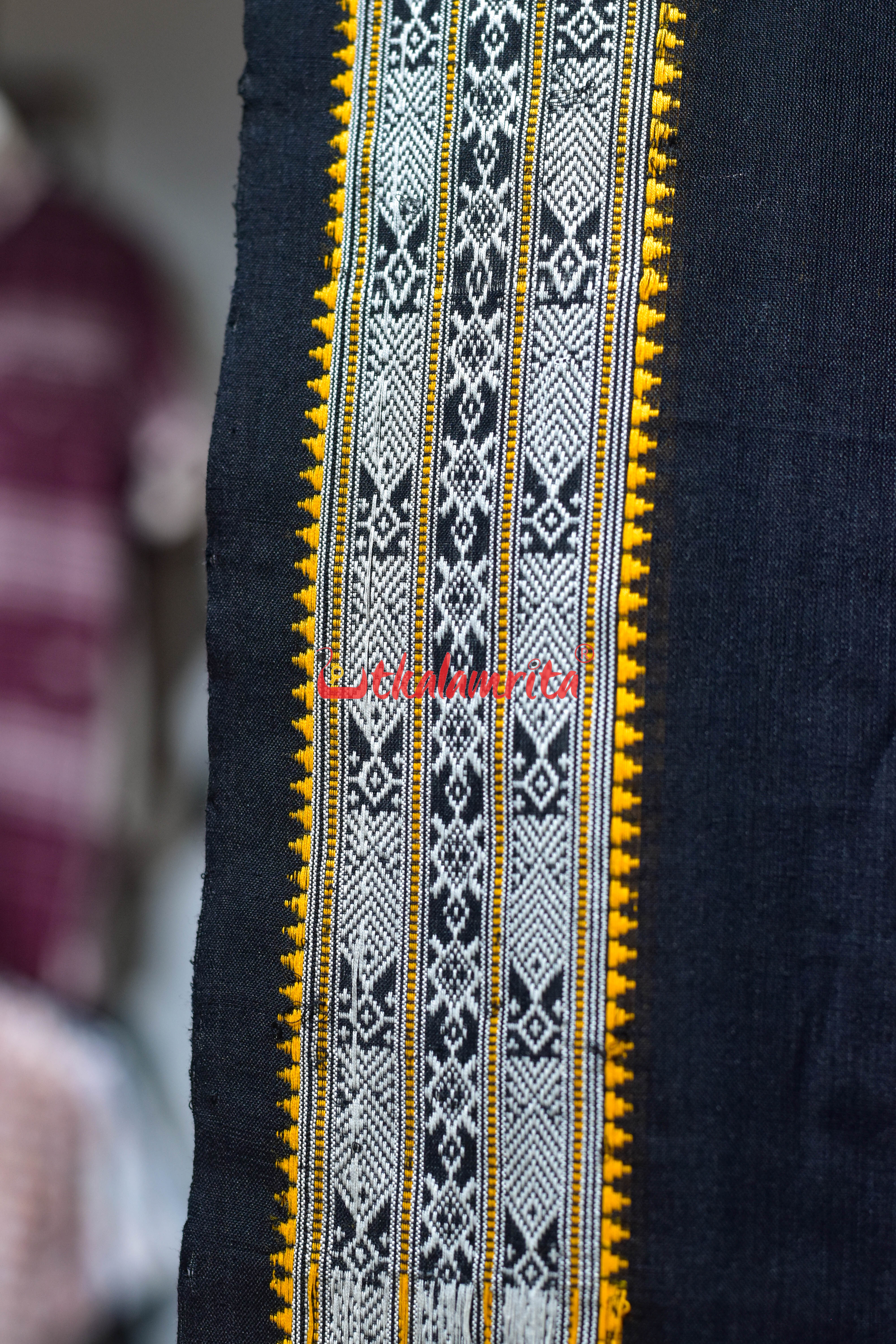 Nuapatna Habaspuri Black Cotton Saree