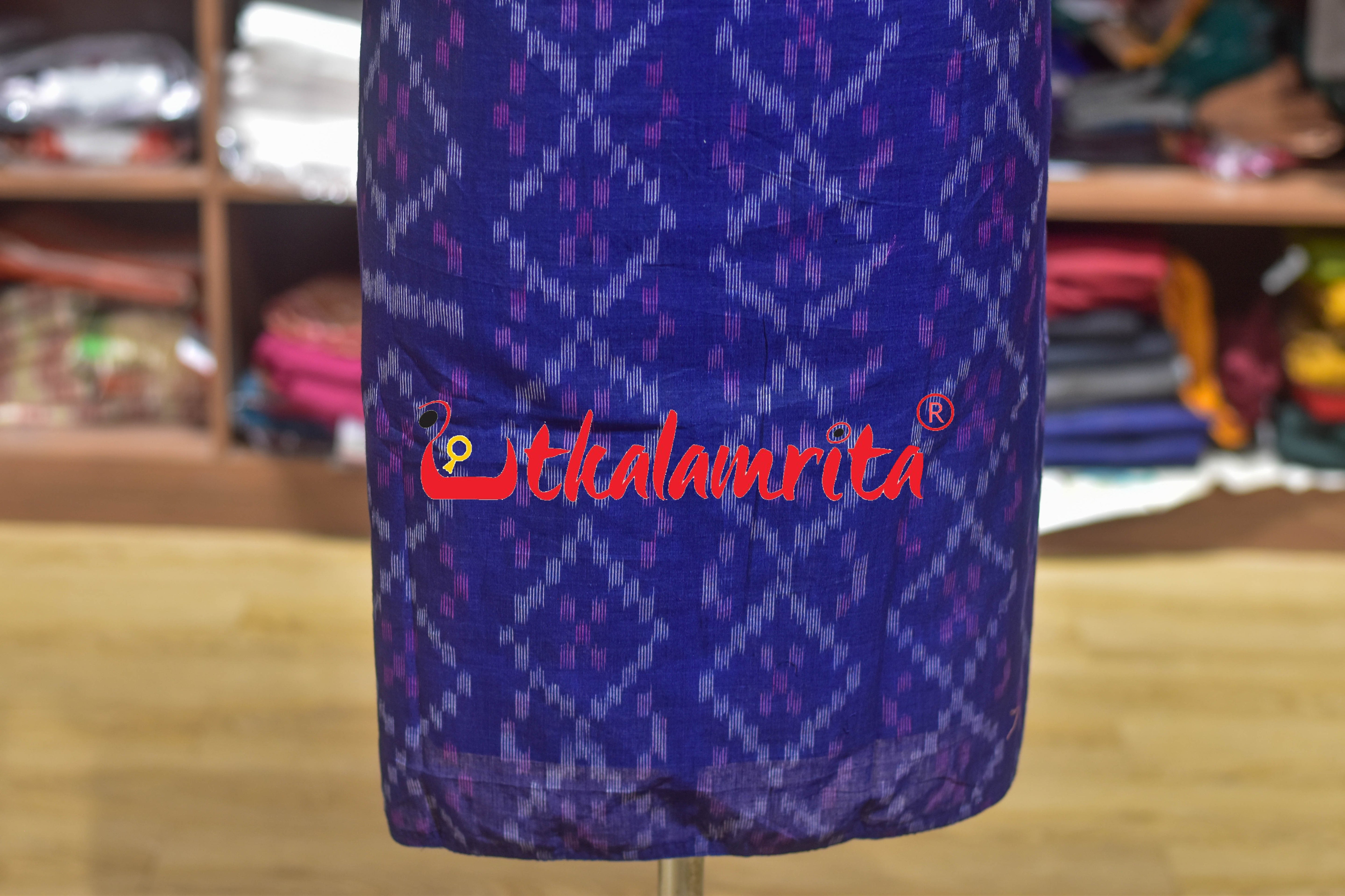 Navy Blue Kothi Pasapali S Bandha (Ladies' Kurti)