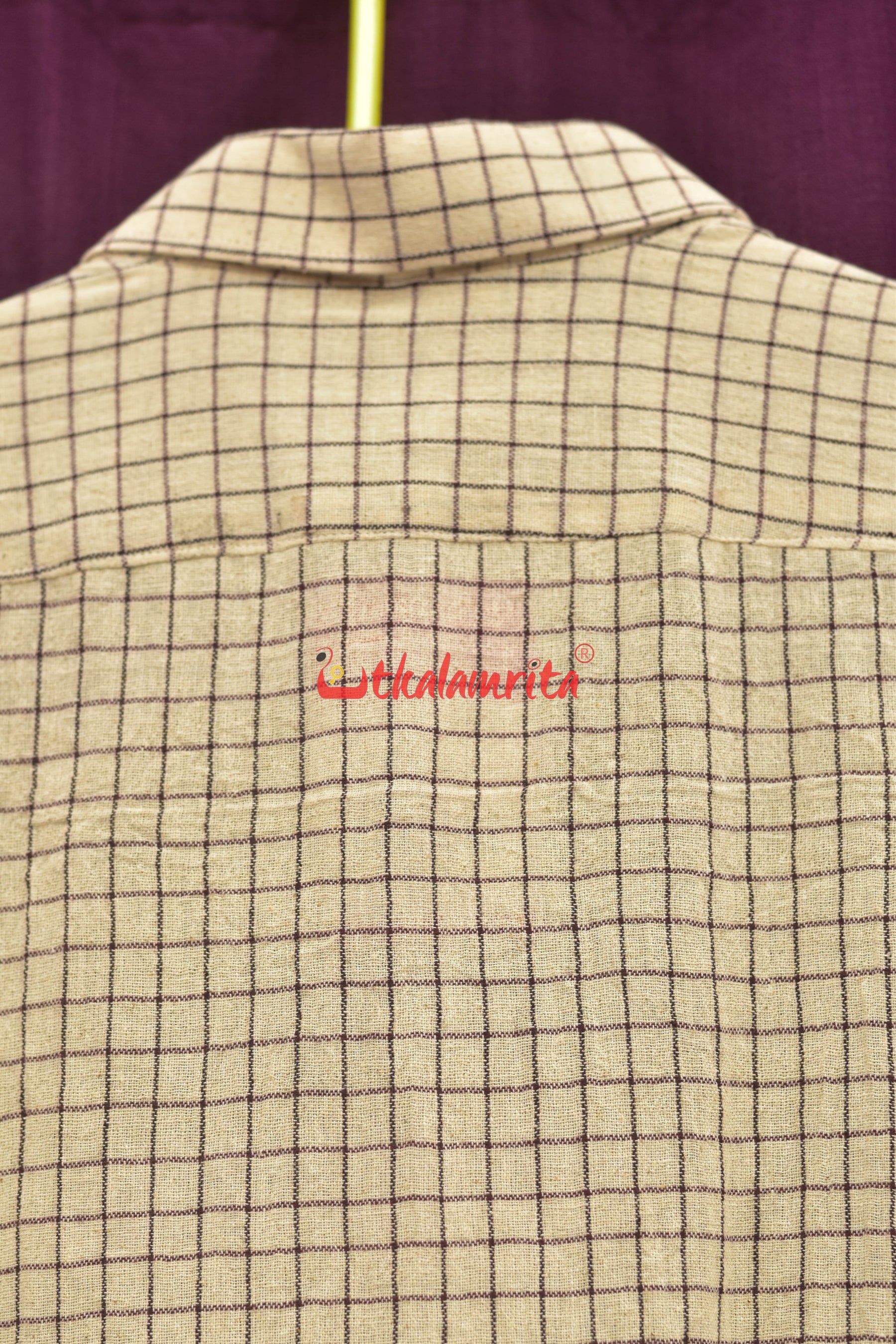 Kotpad Blue White Small Checks (Half Shirt)