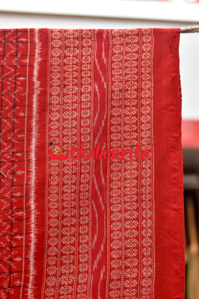 Half Half Bandha Pasapali Cotton Saree