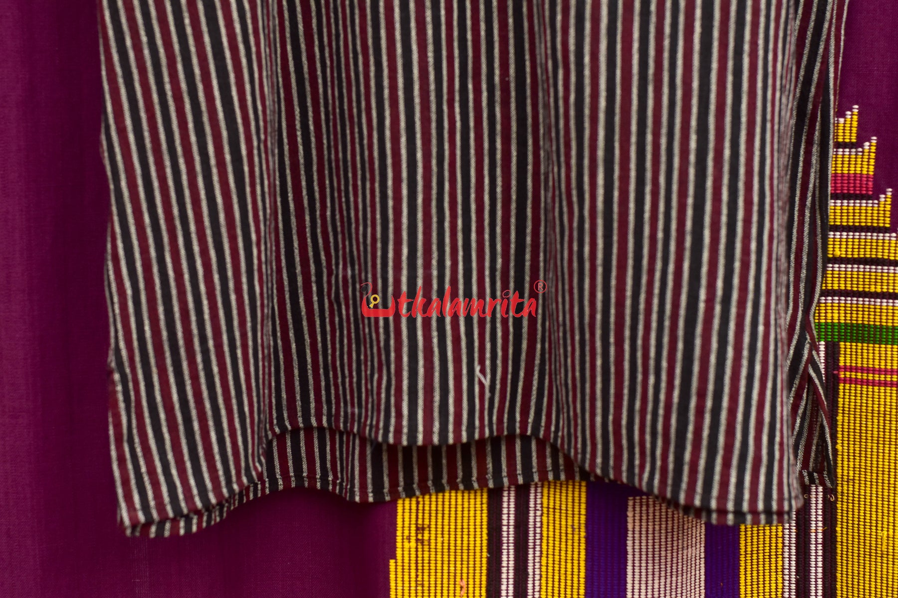 Black Coffee Lines Kotpad (Men's Half Kurta)
