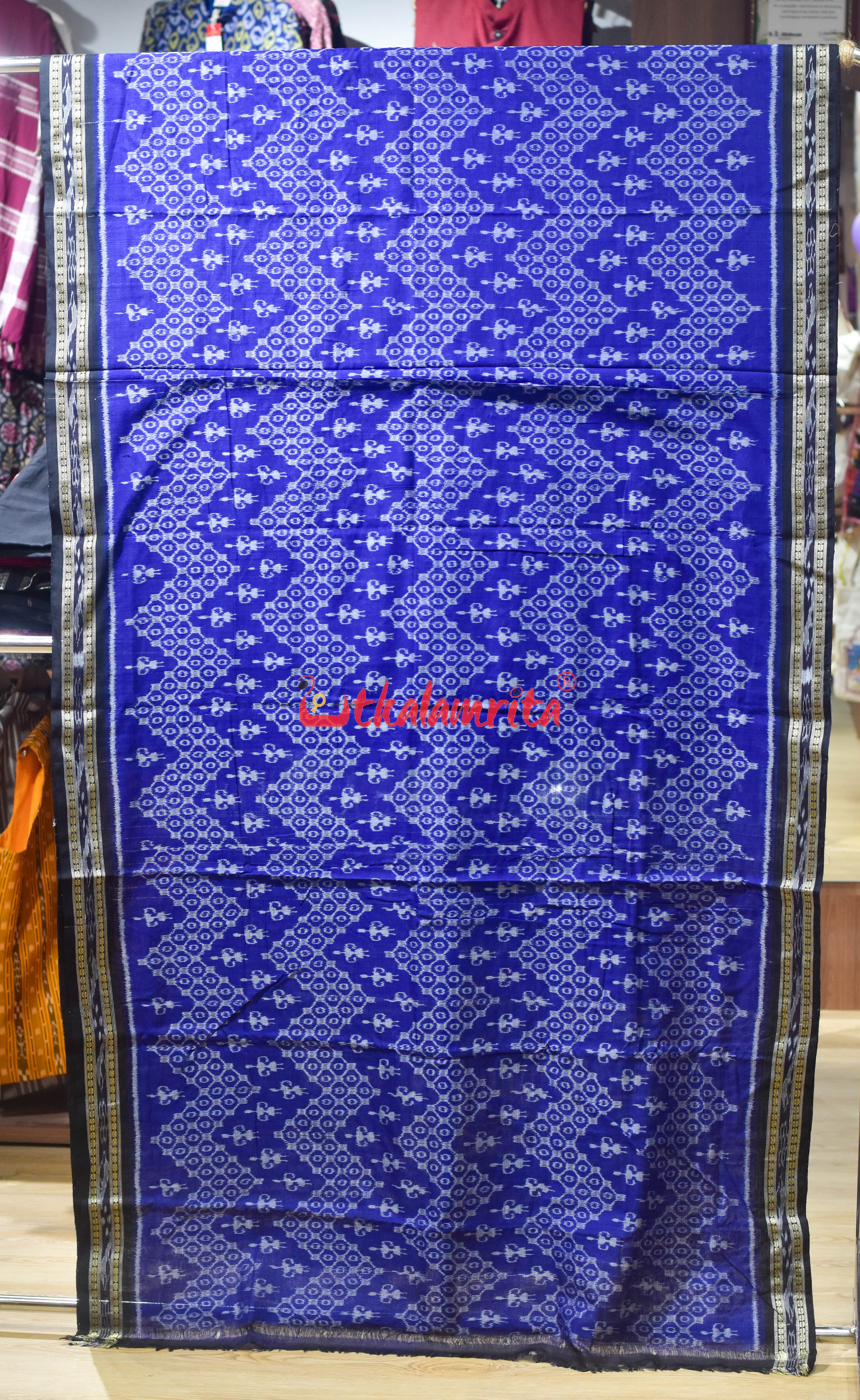 Blue Tribals Chakara Khandua Cotton Saree