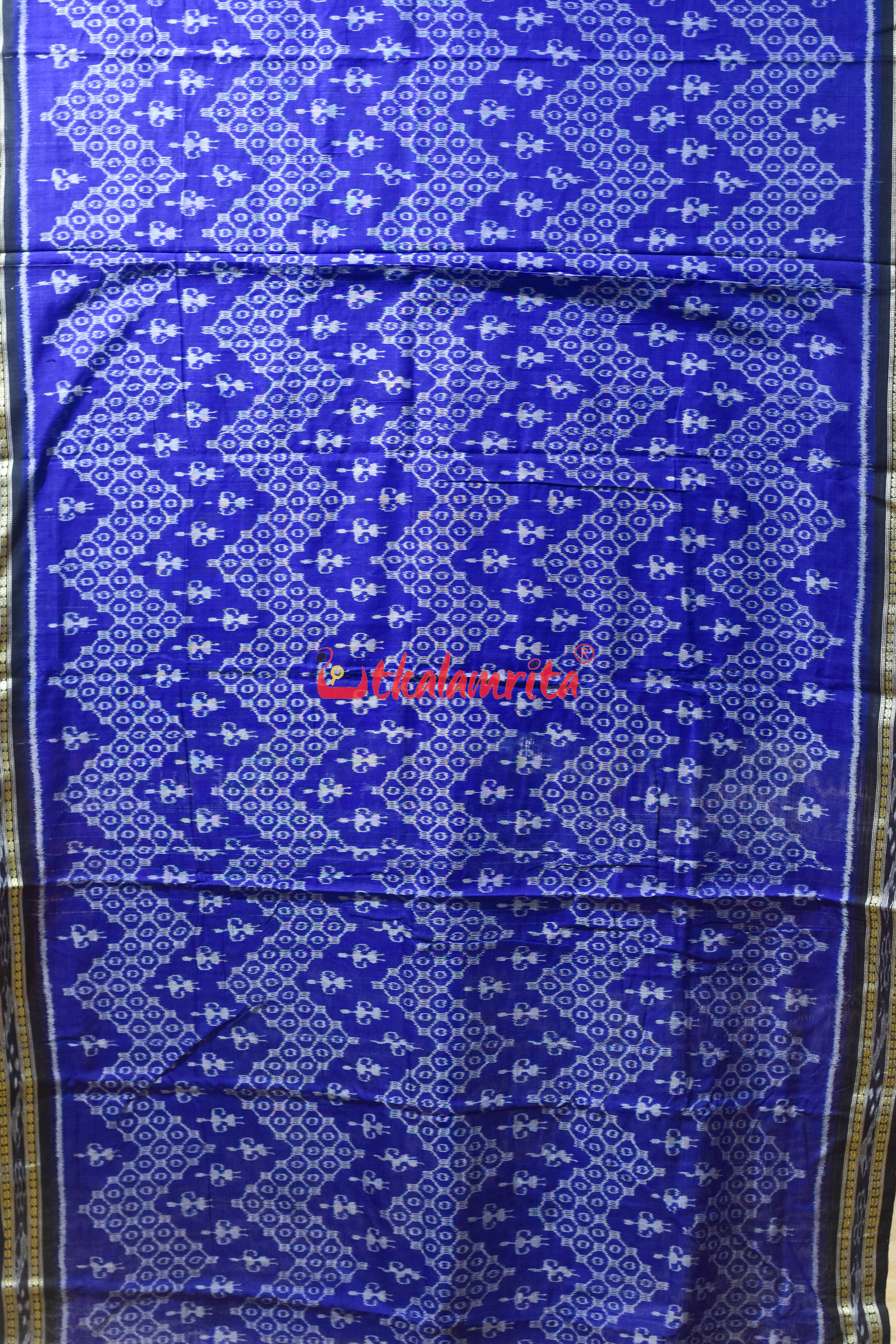 Blue Tribals Chakara Khandua Cotton Saree