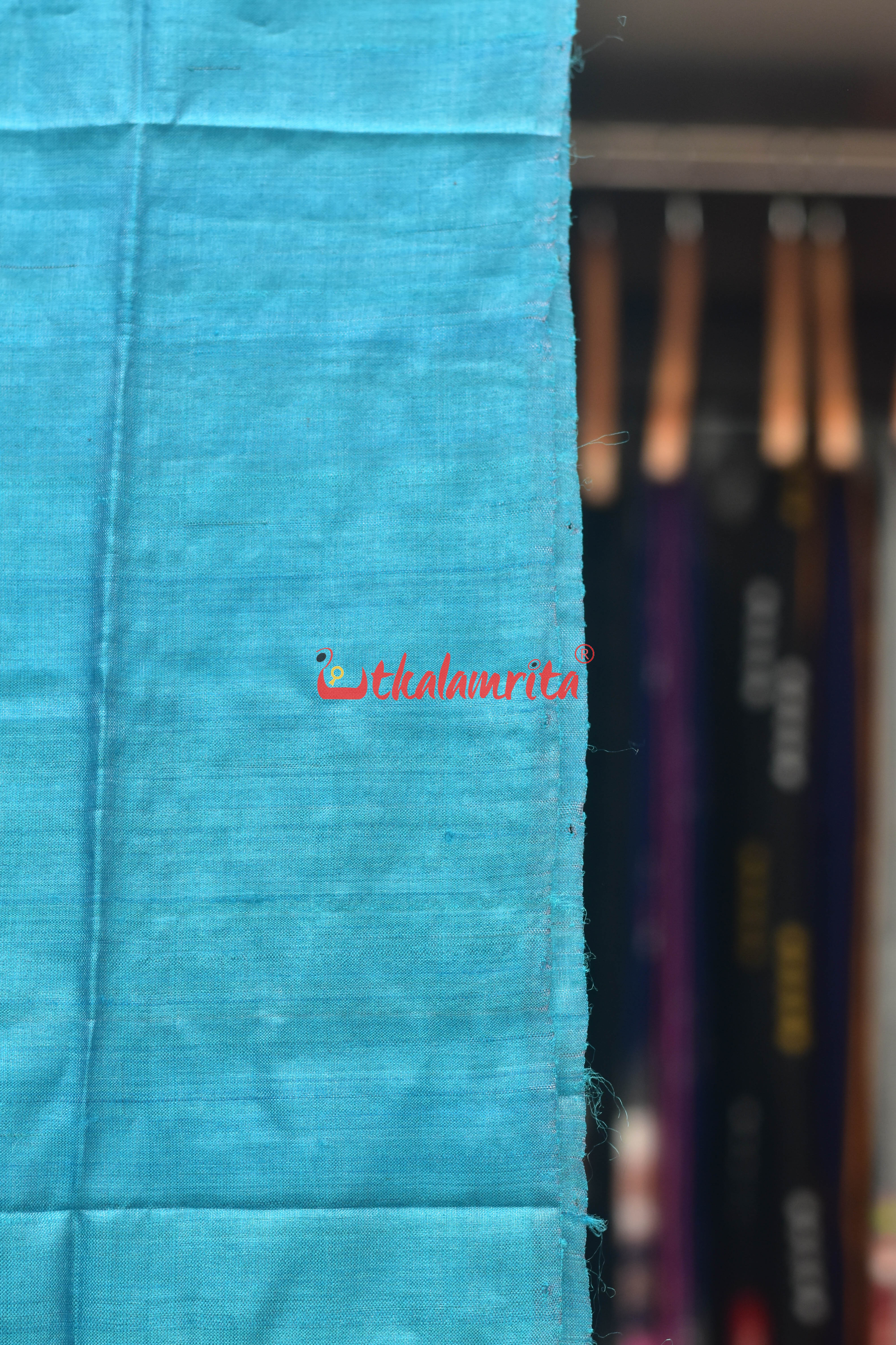 Blue Red Dia Tussar (Stole)
