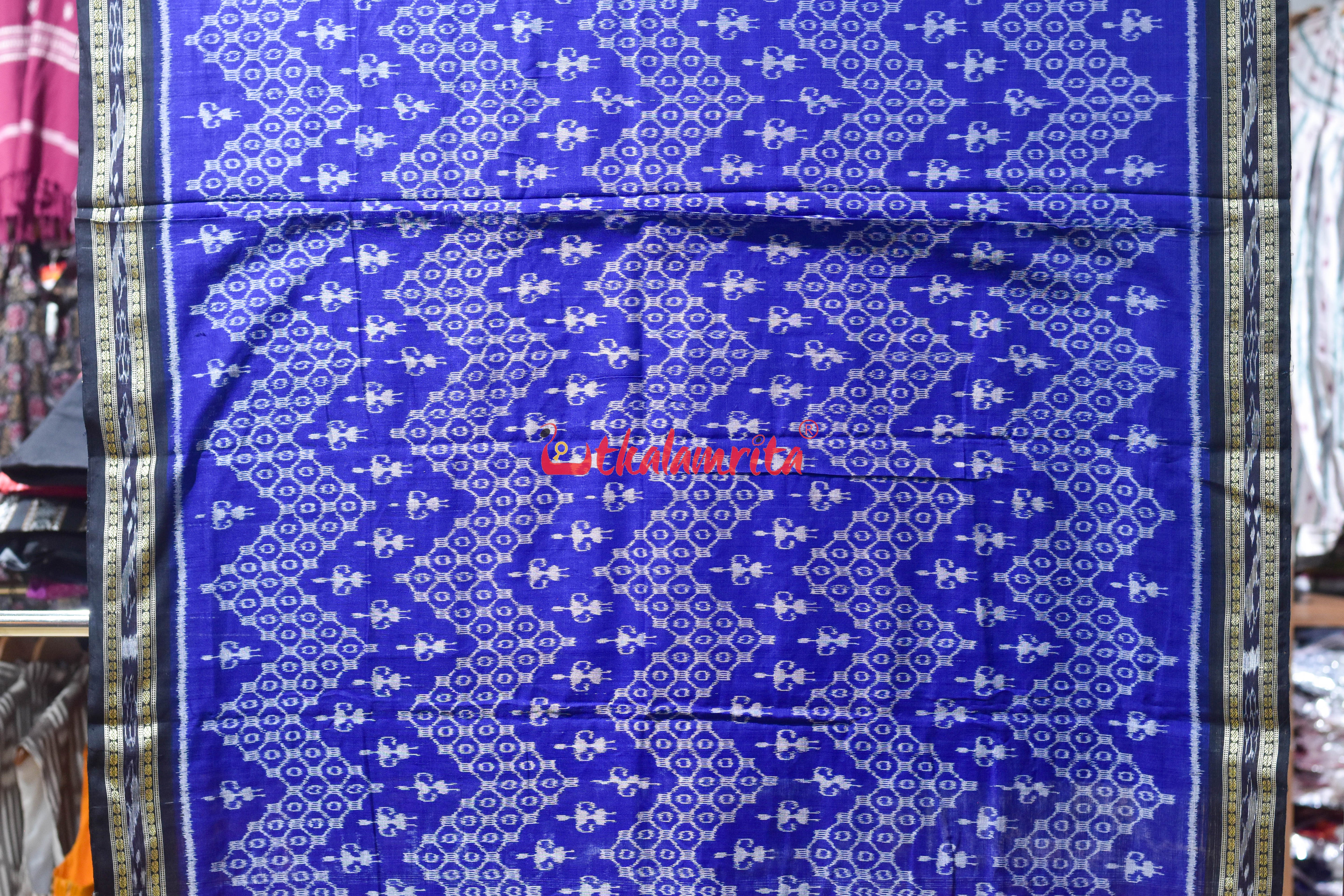 Blue Tribals Chakara Khandua Cotton Saree