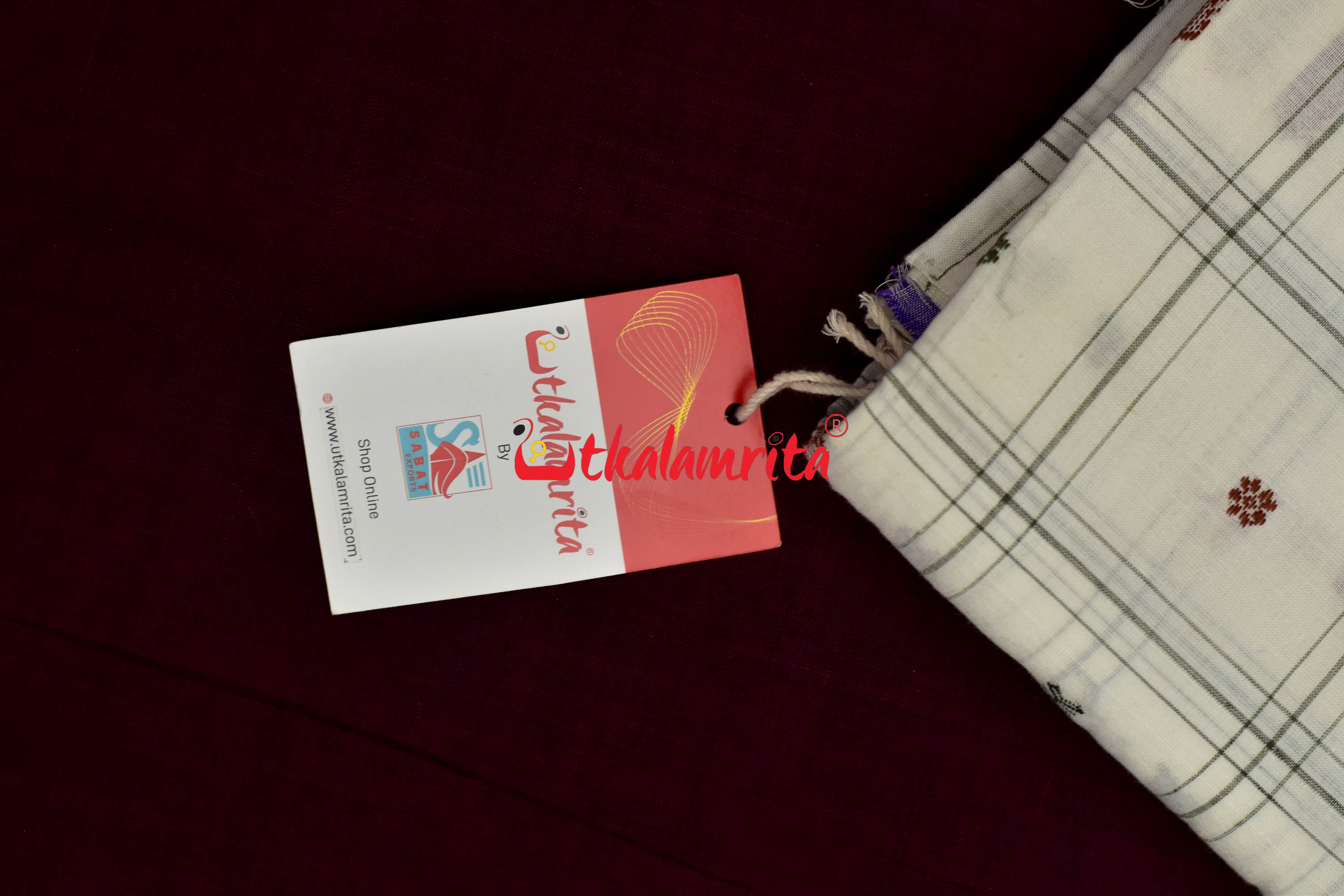 White Fish Buti (Fabric)