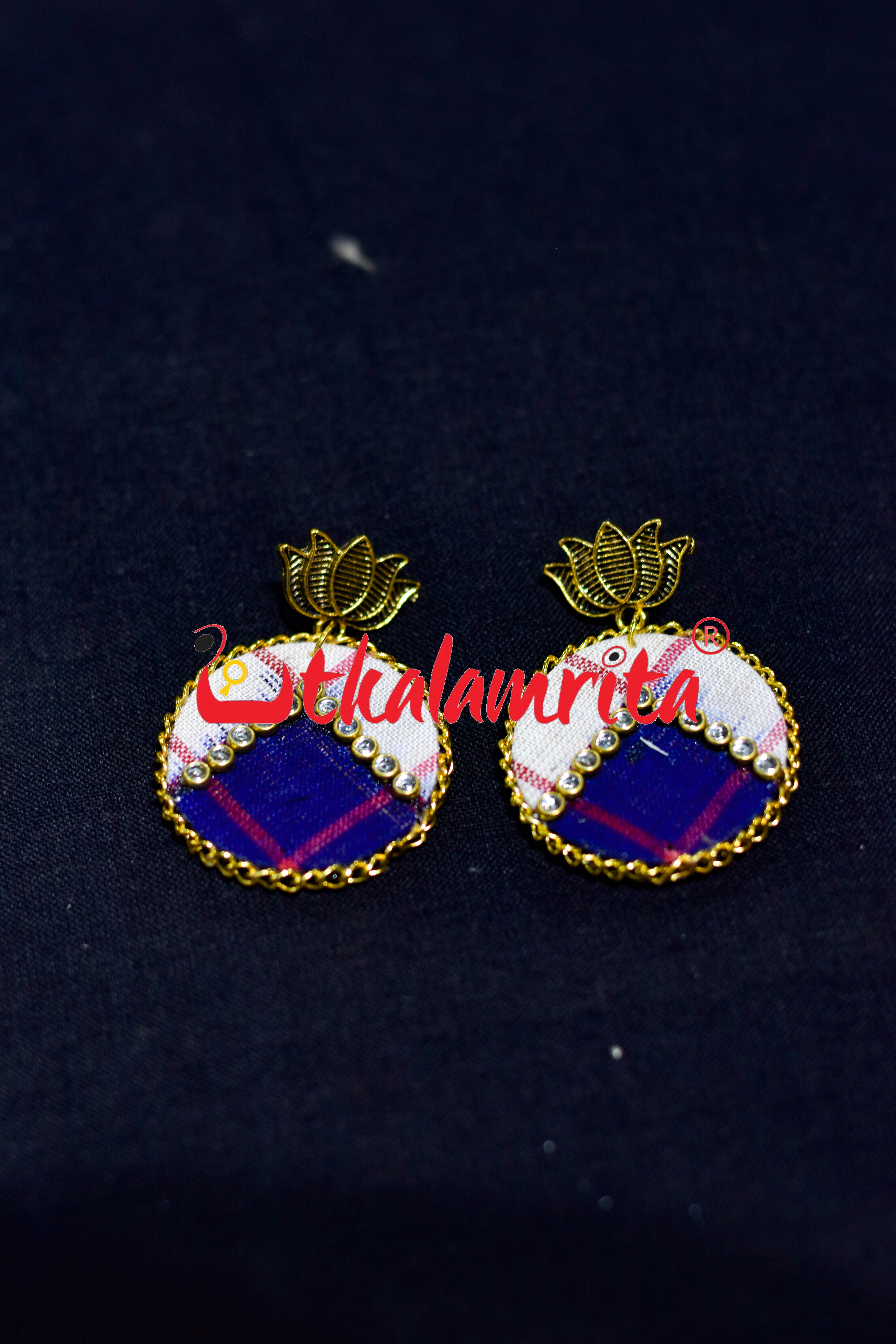Round Big Pasapali Ikat Golden Necklace Set