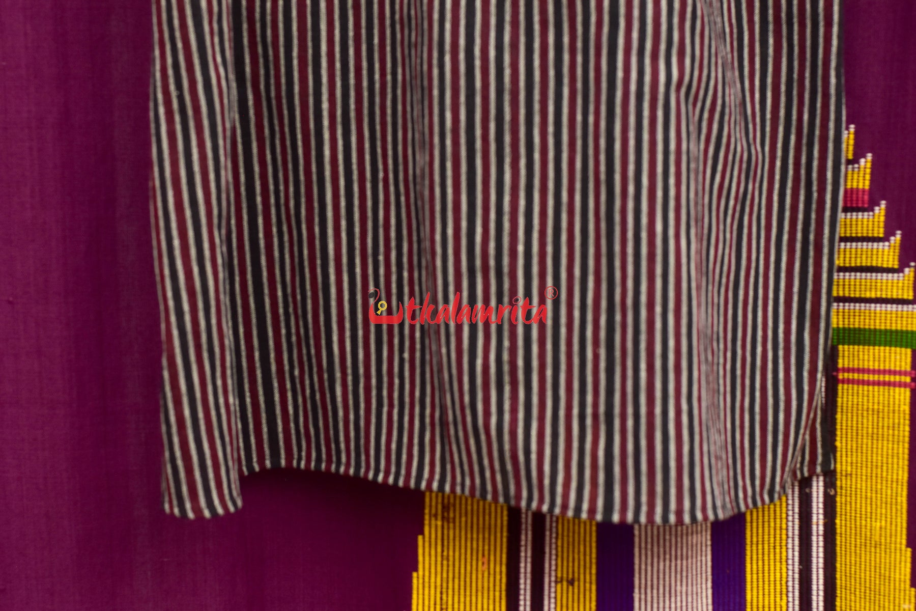 Black Coffee Lines Kotpad (Men's Half Kurta)