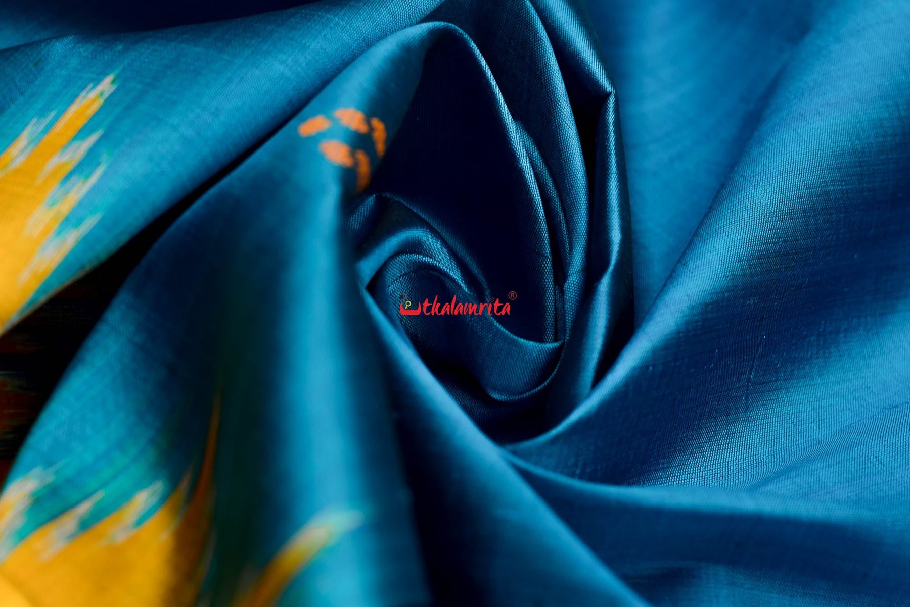 Krushna Yellow Buti Khandua Silk Saree