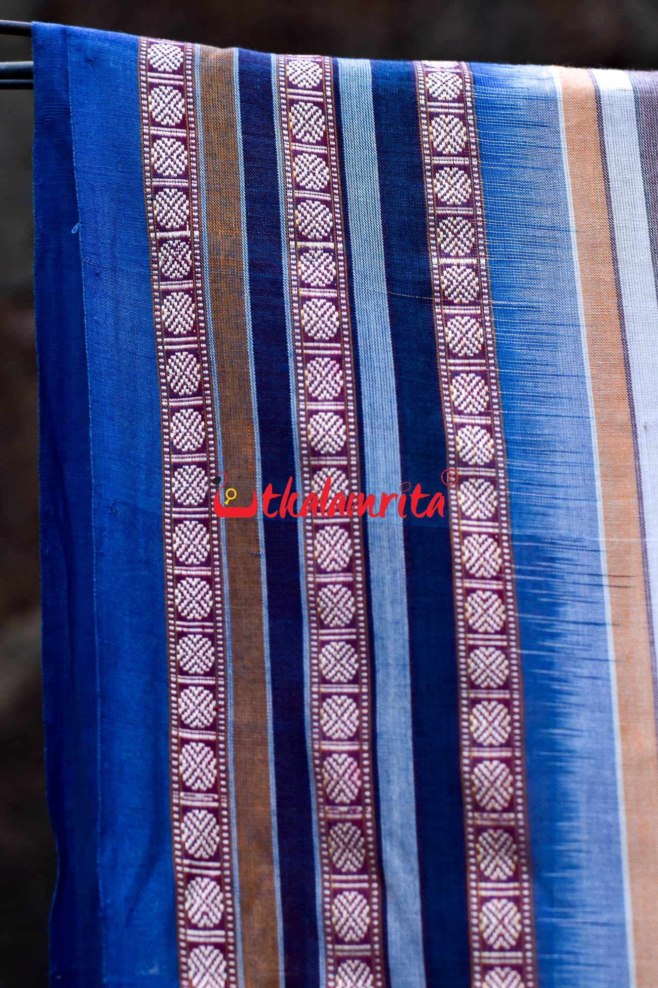 Soft White & Surf Dolabedi Cotton Saree