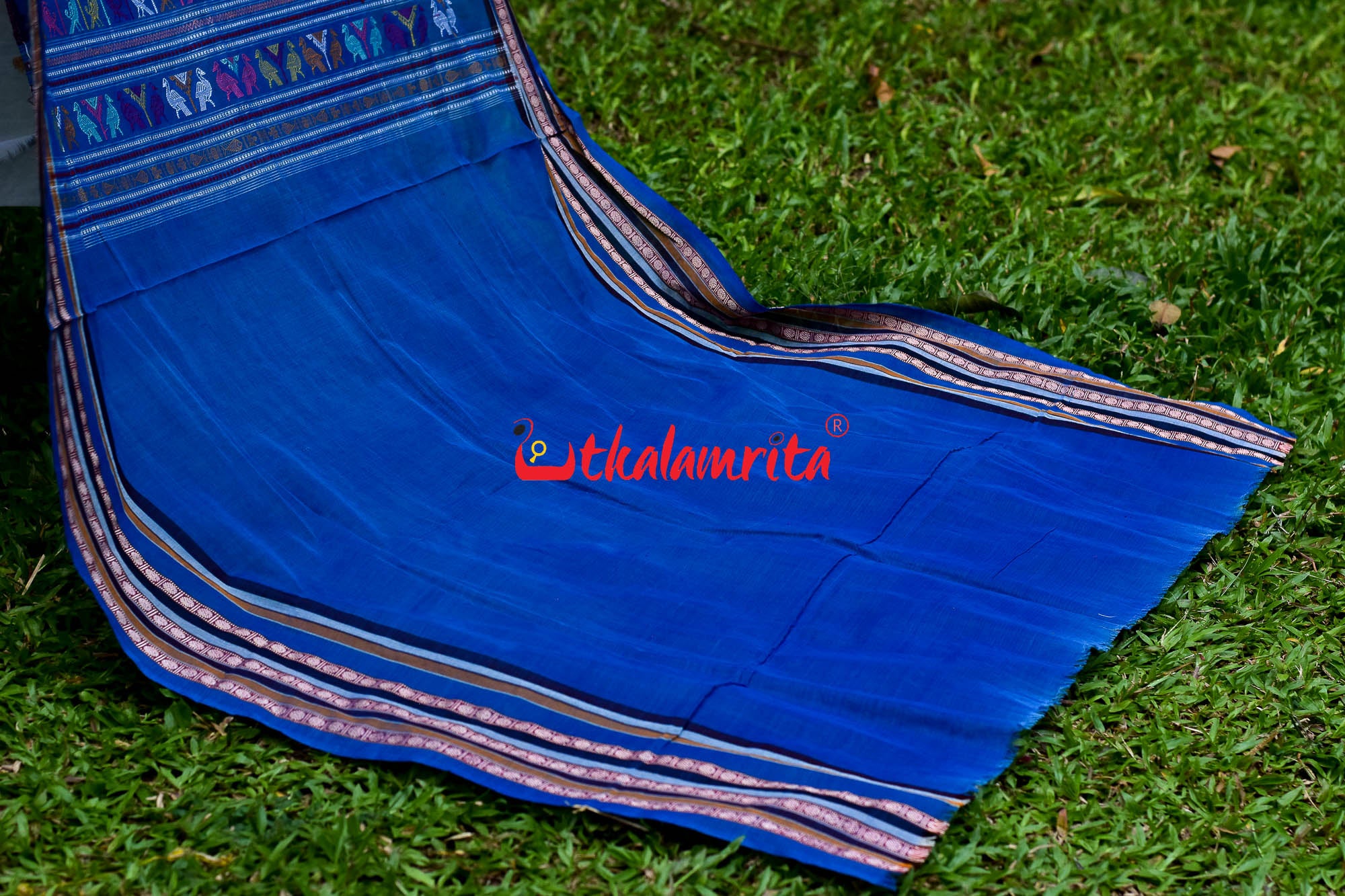 Soft White & Surf Dolabedi Cotton Saree