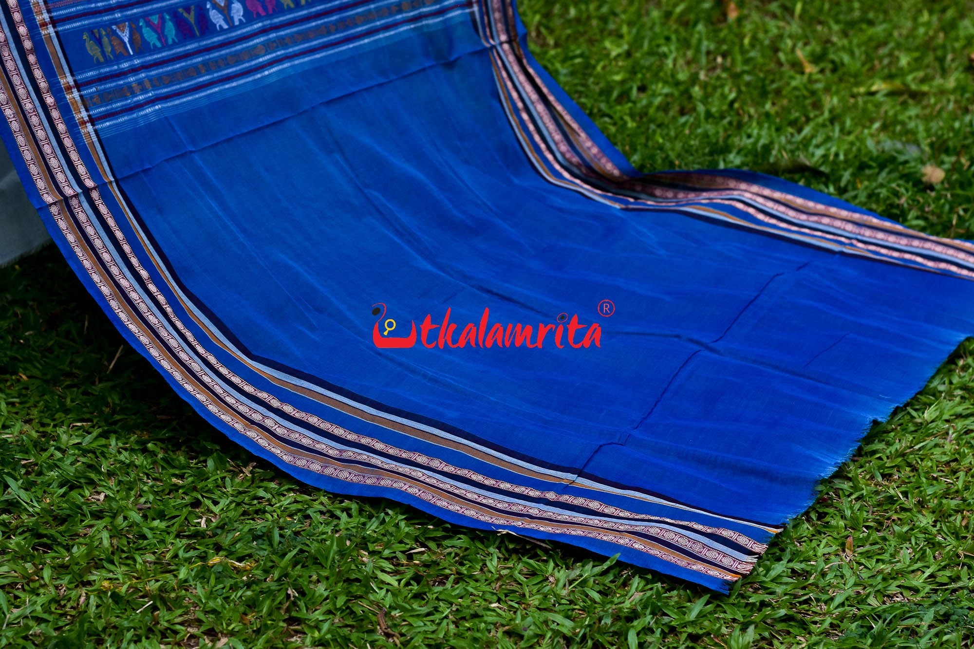 Soft White & Surf Dolabedi Cotton Saree