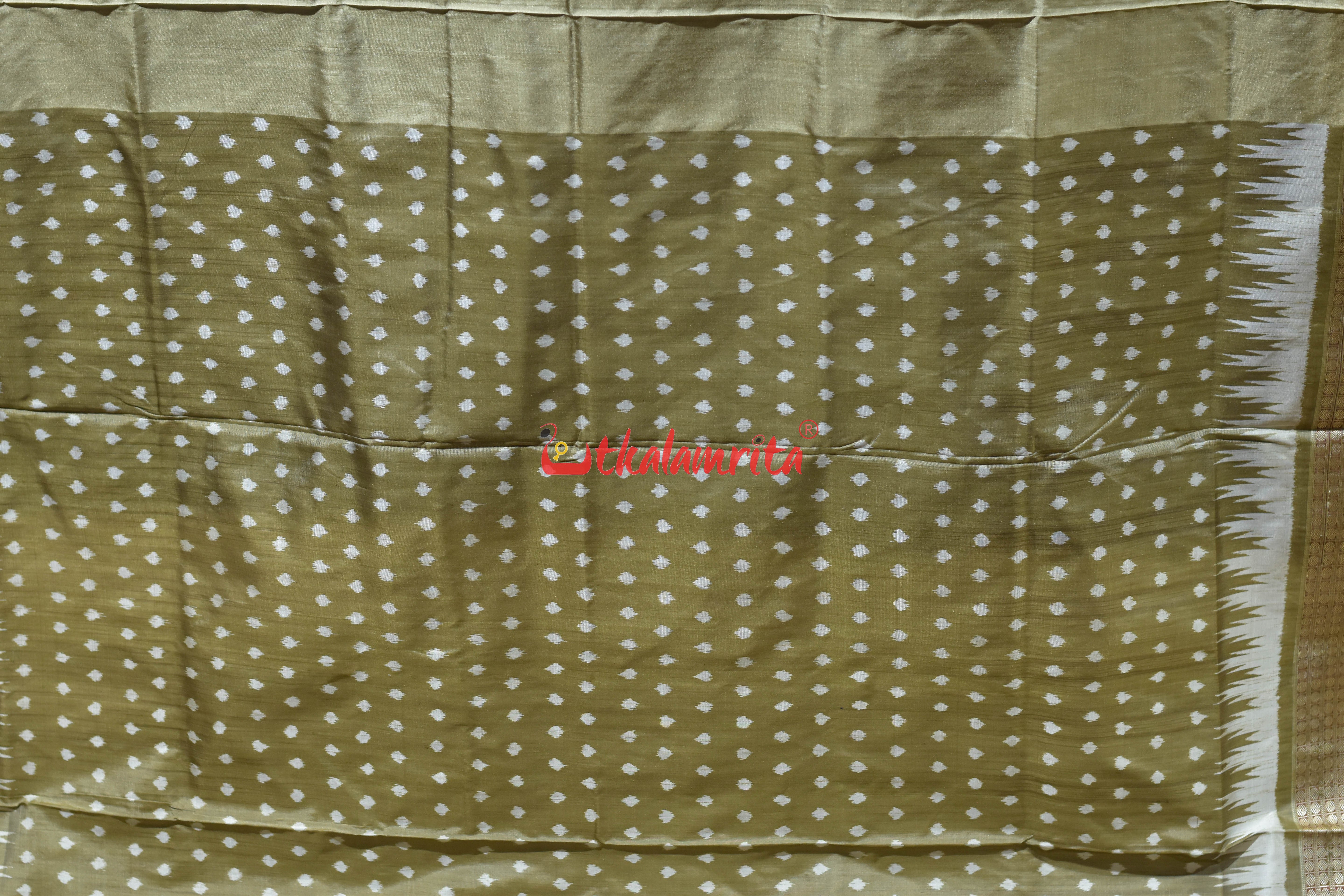 Blue Golden Bada Hathi Sambalpuri Silk Saree