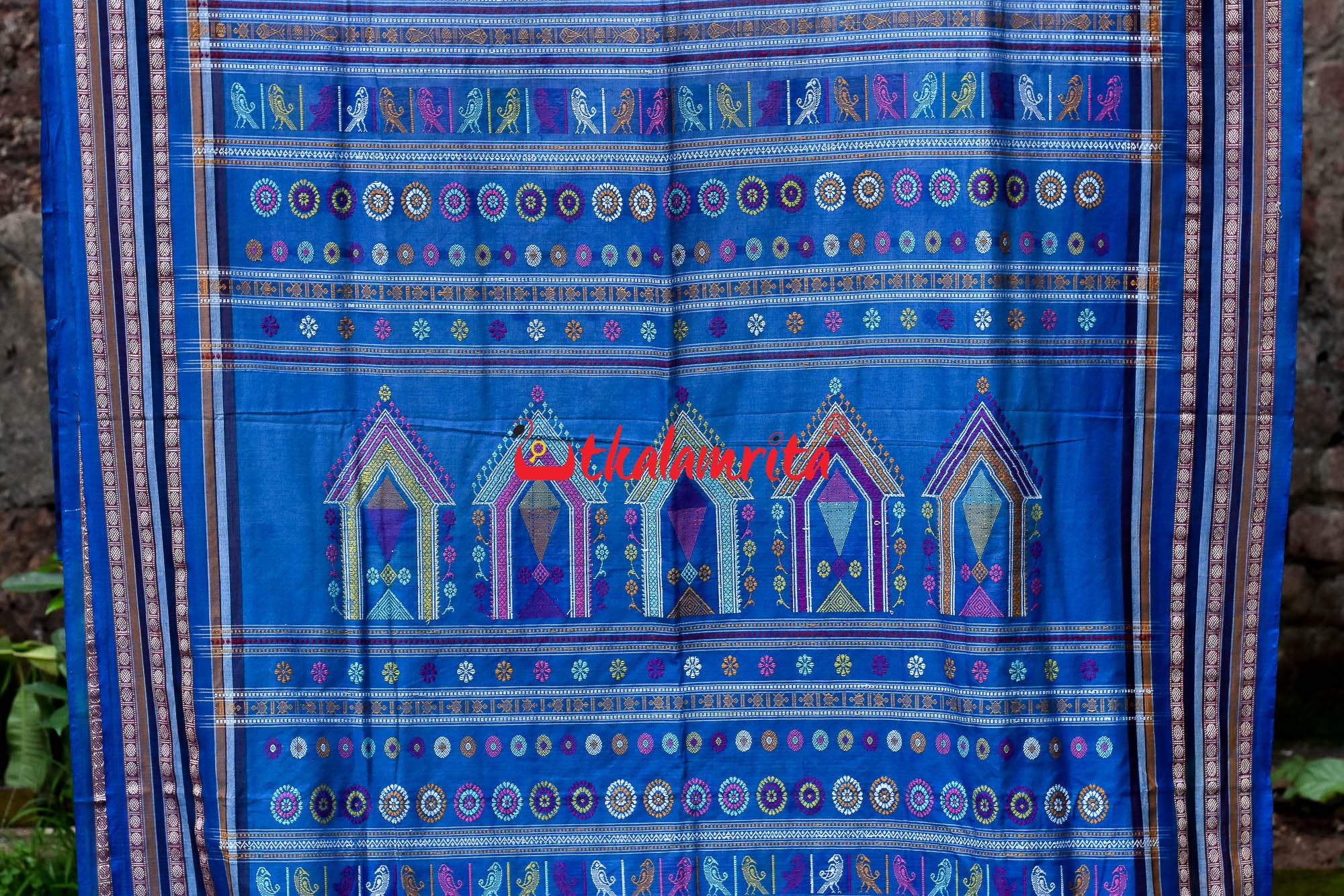 Soft White & Surf Dolabedi Cotton Saree