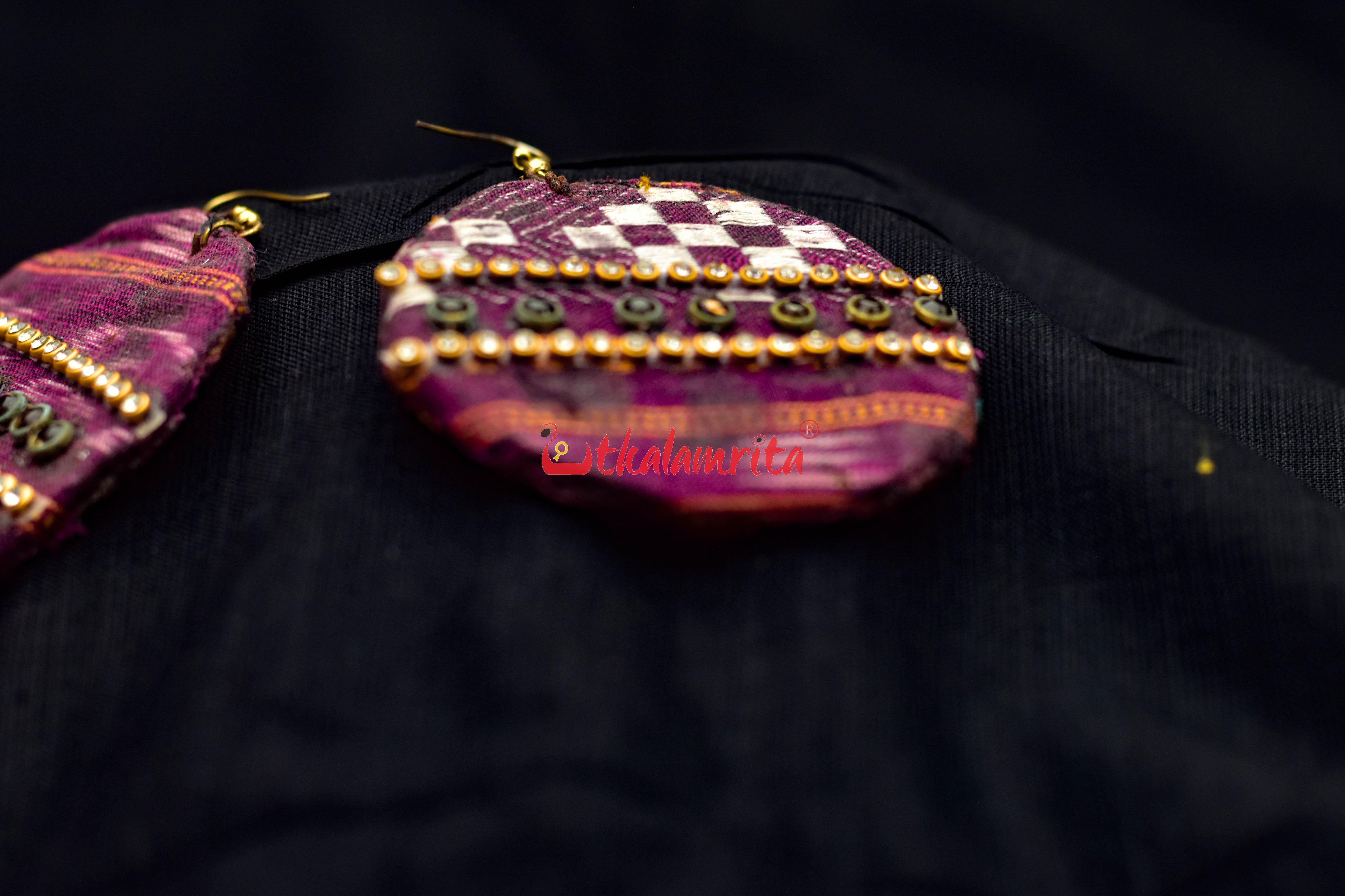 Round Dobby Pasapali Earrings