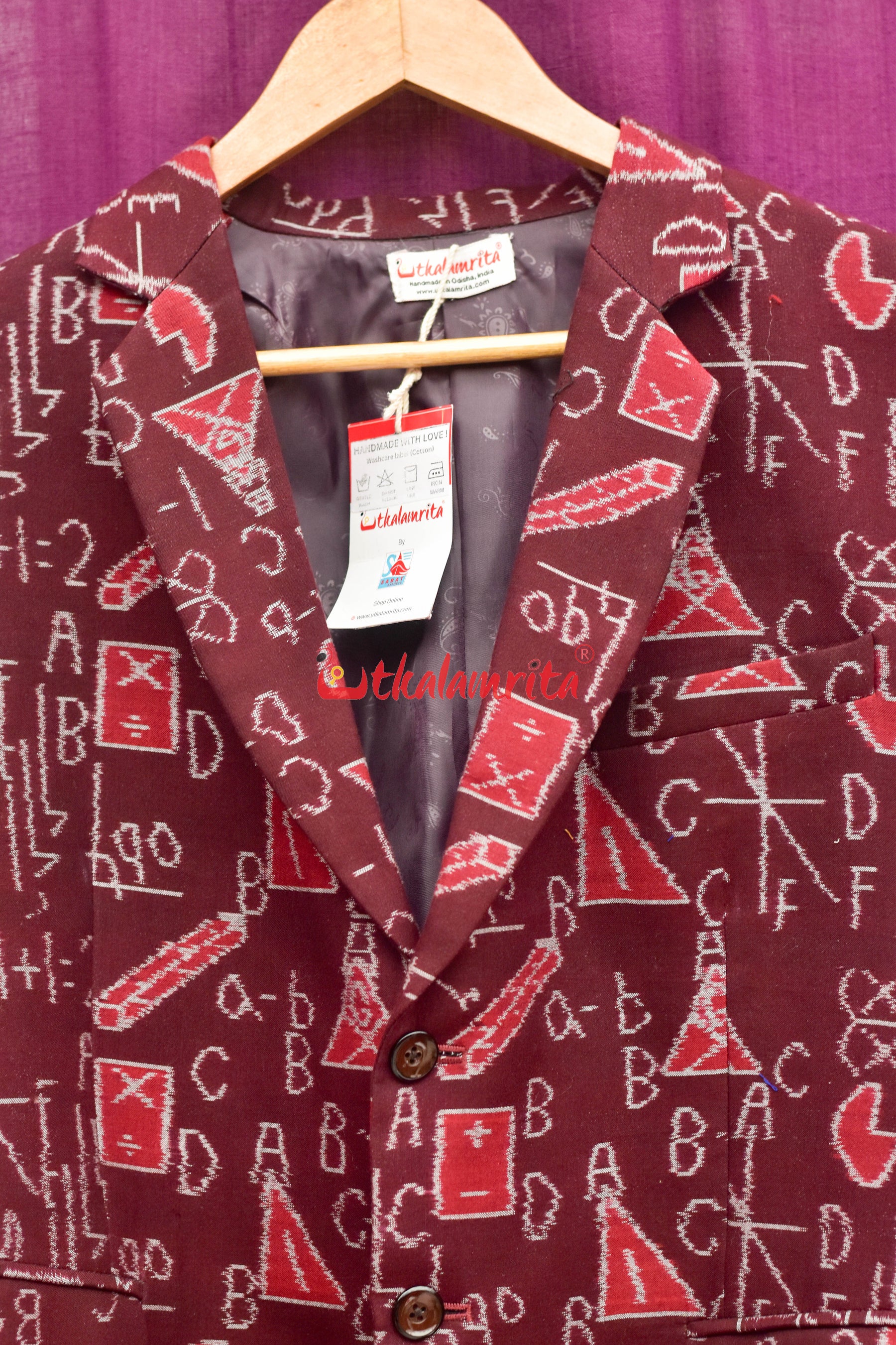Coffee Math Cotton (Men's Blazer)