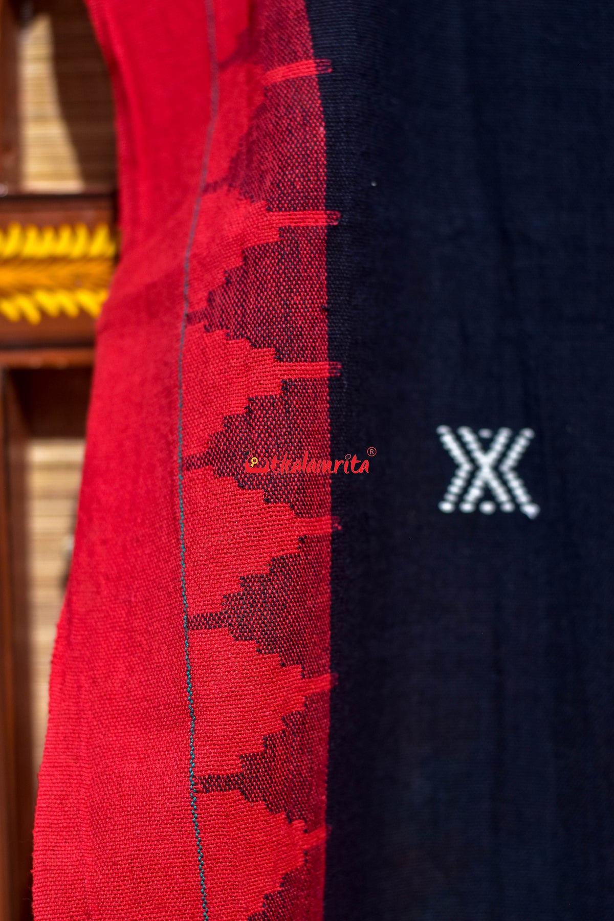 Black Red Border Kotpad (Dupatta)
