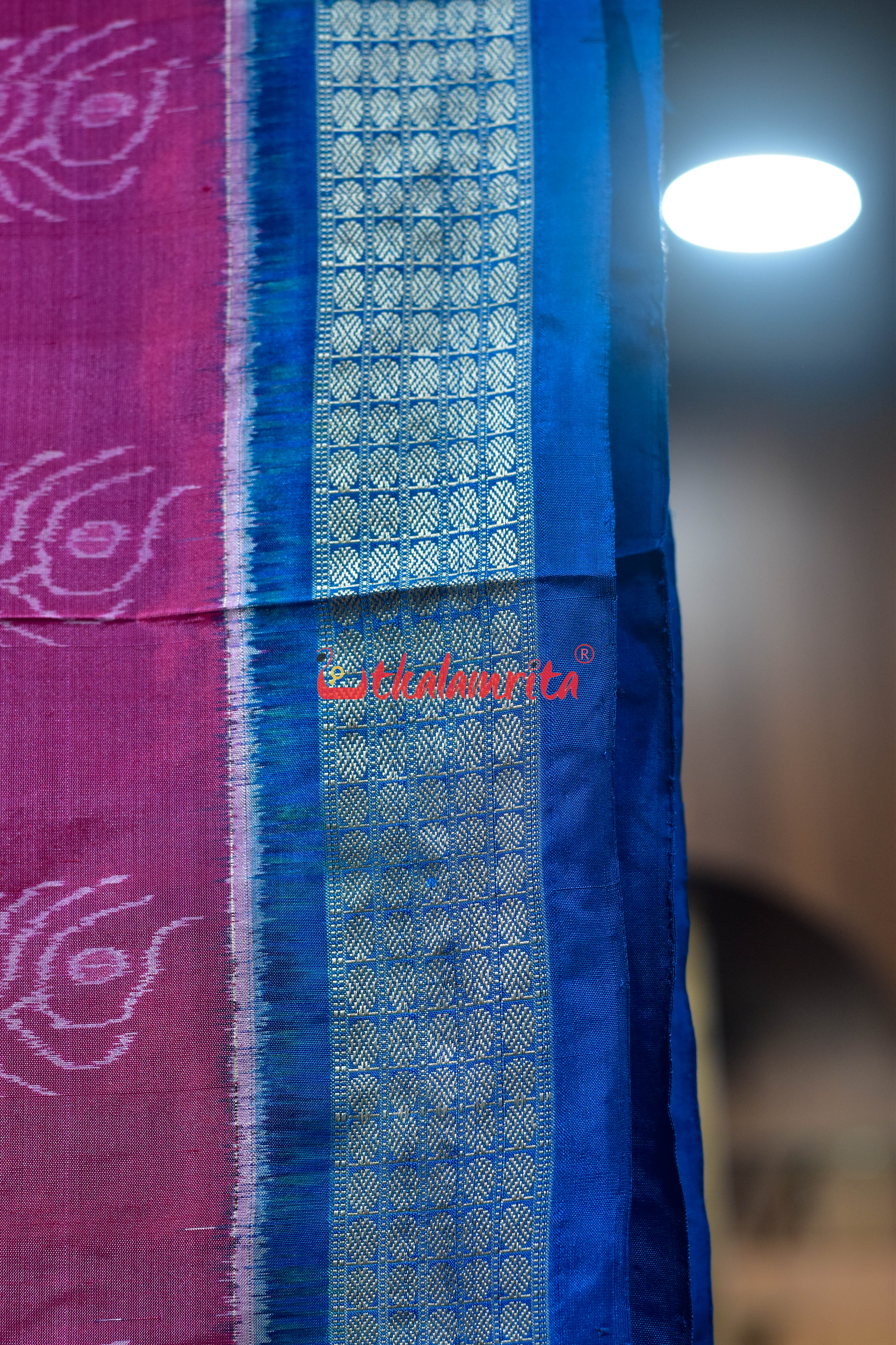 Taffy Pink with Mayurapucha Sambalpuri Silk Saree