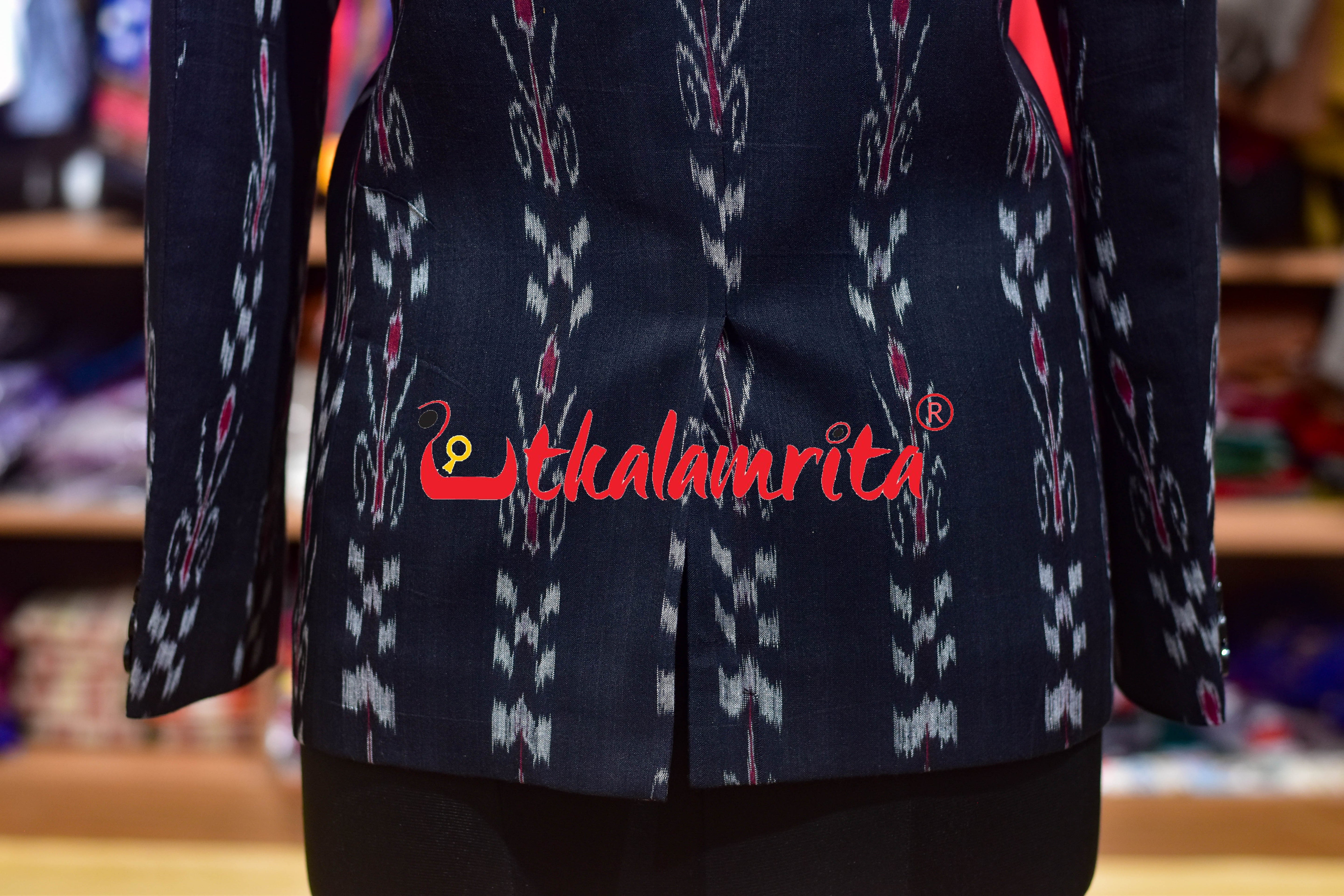 Black Pasapali and Kadha (Ladies' Blazer)