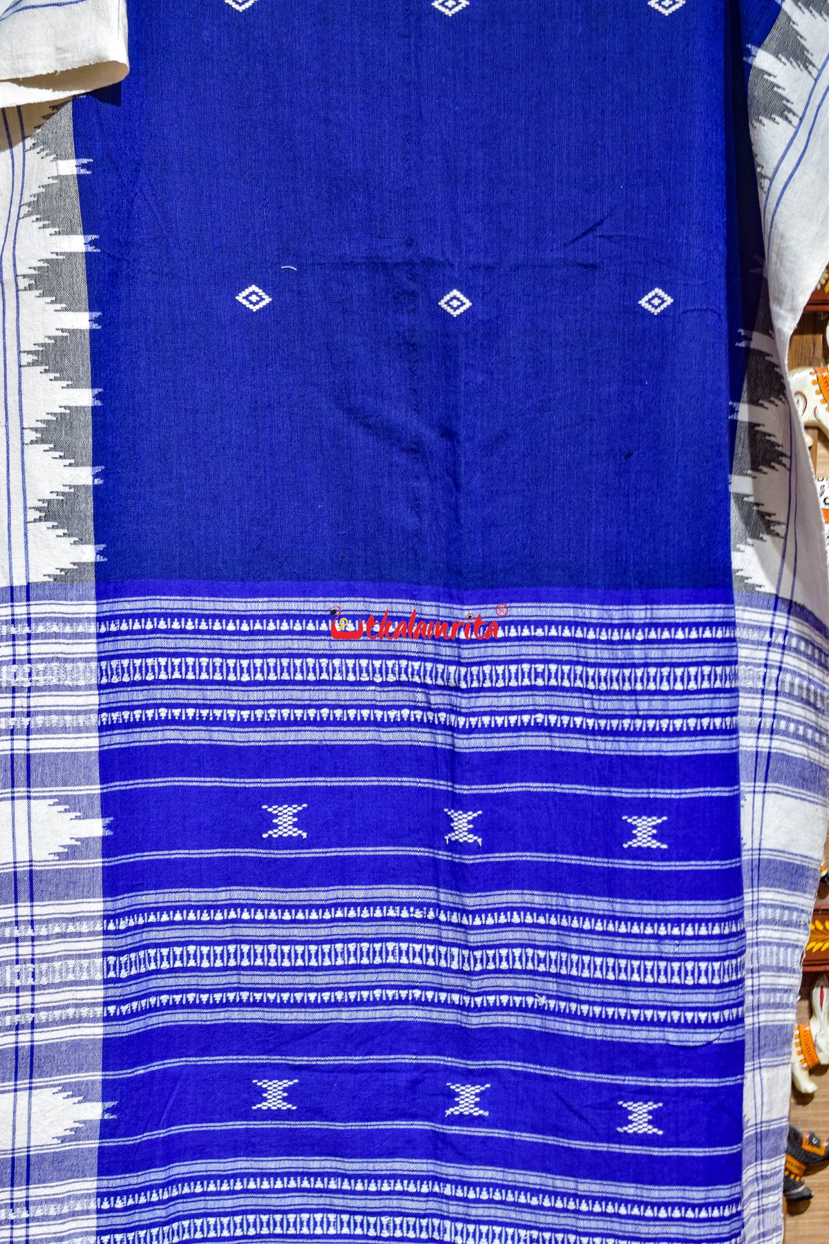 Blue White Buti Kotpad (Dupatta)