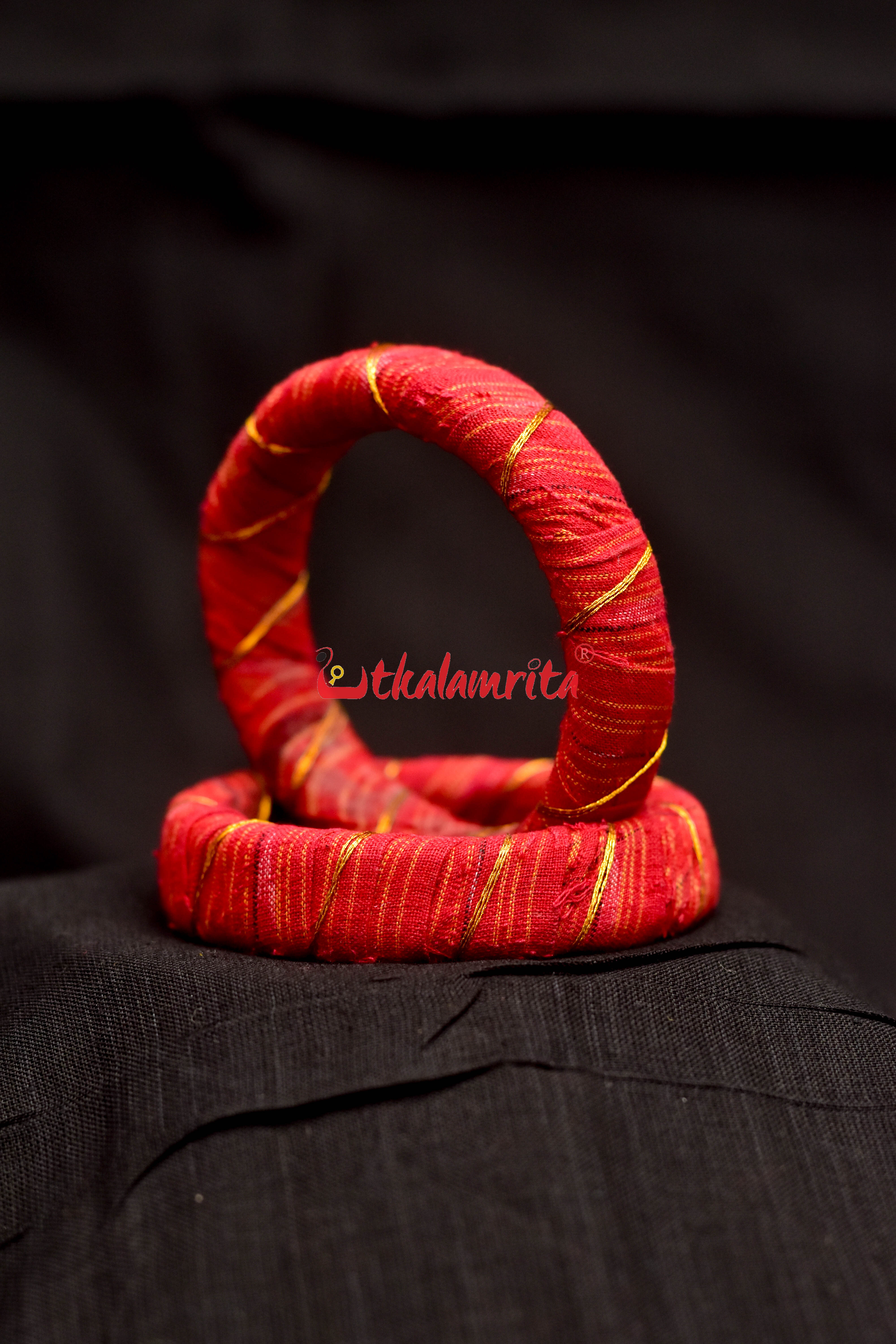Tussar Kaudi handloom jewellery set