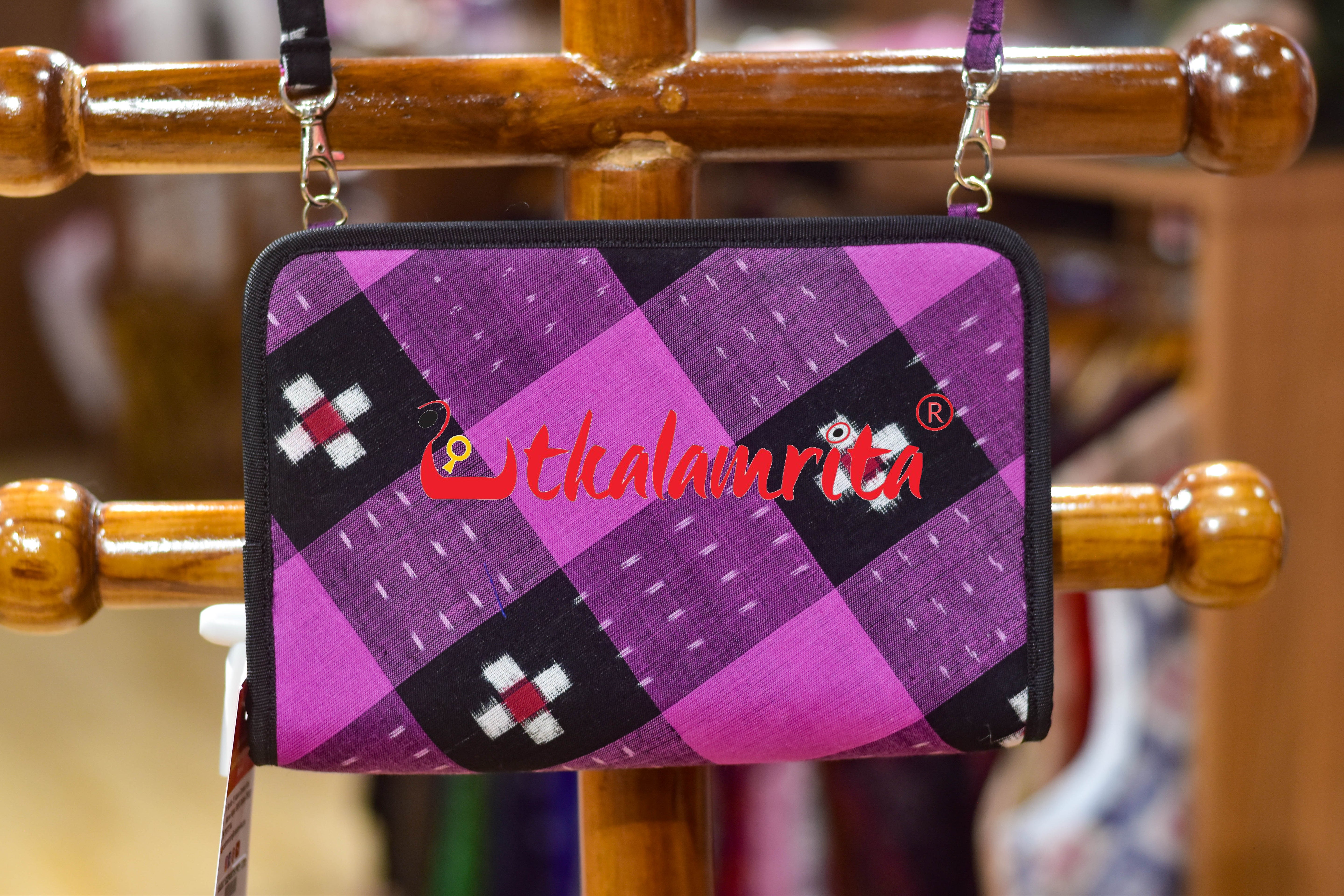 Black Purple Star Sakta Square Sling Bag