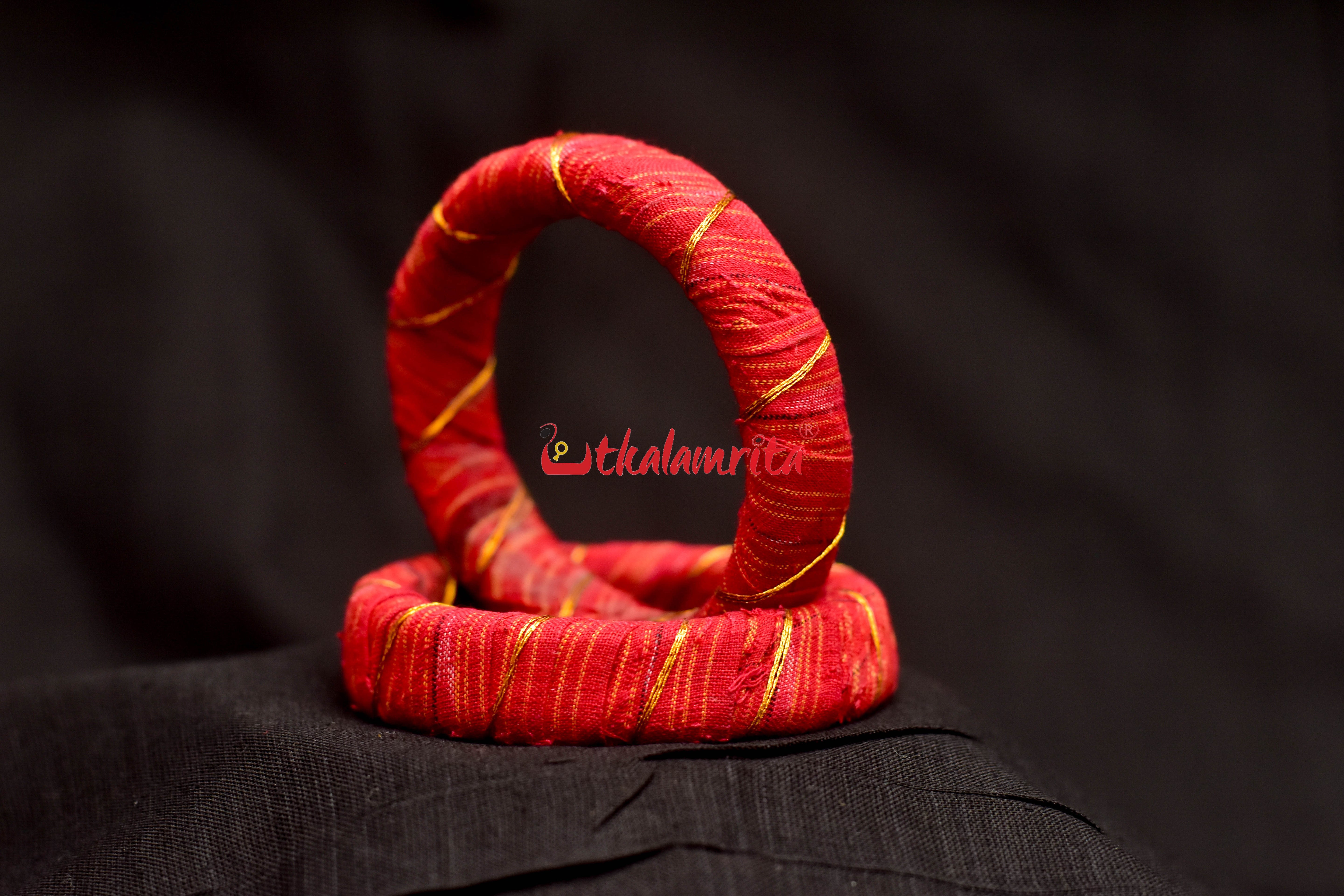 Tussar Kaudi handloom jewellery set