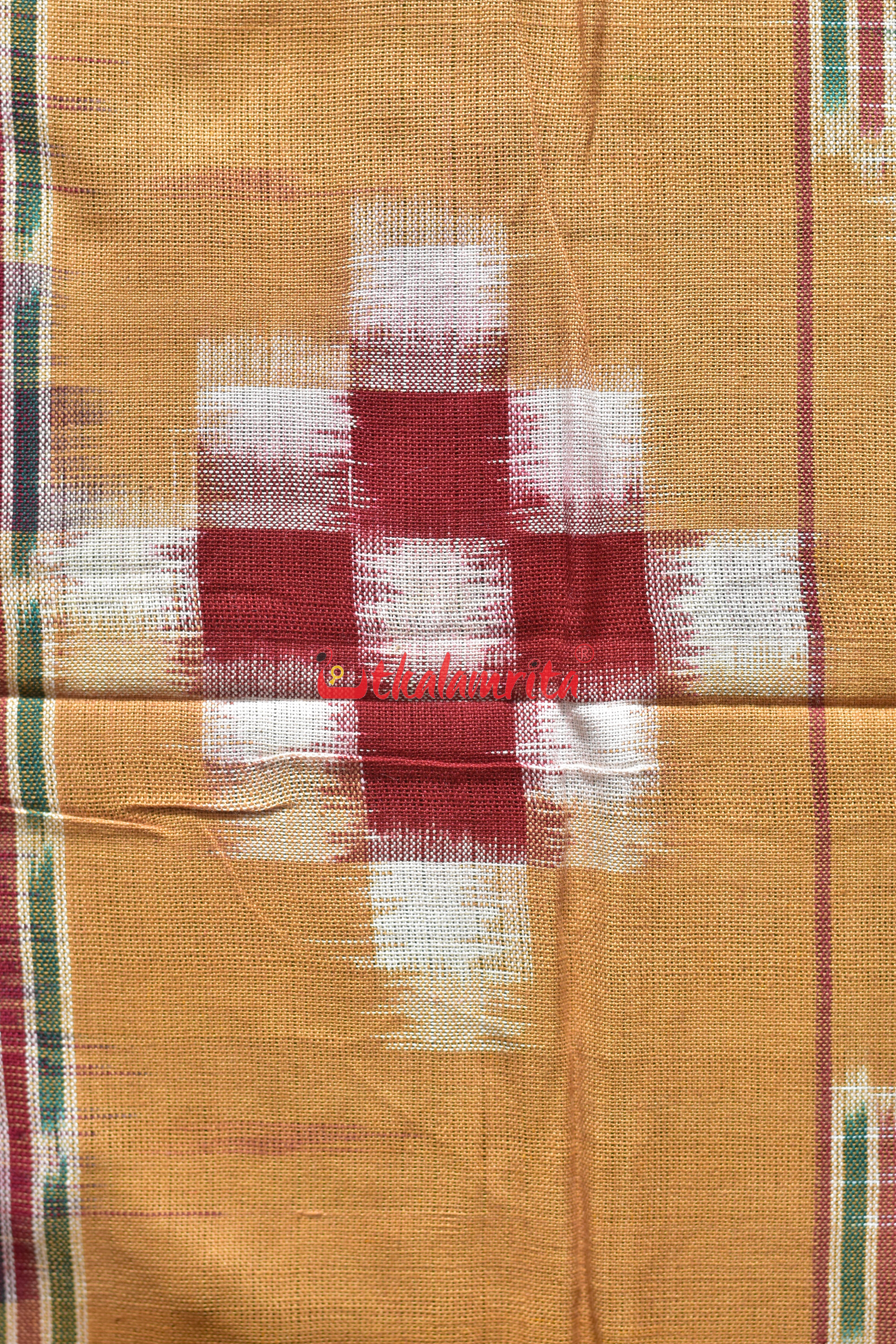 Brown Maroon Flower Bandha Cotton (Single Bedsheet)