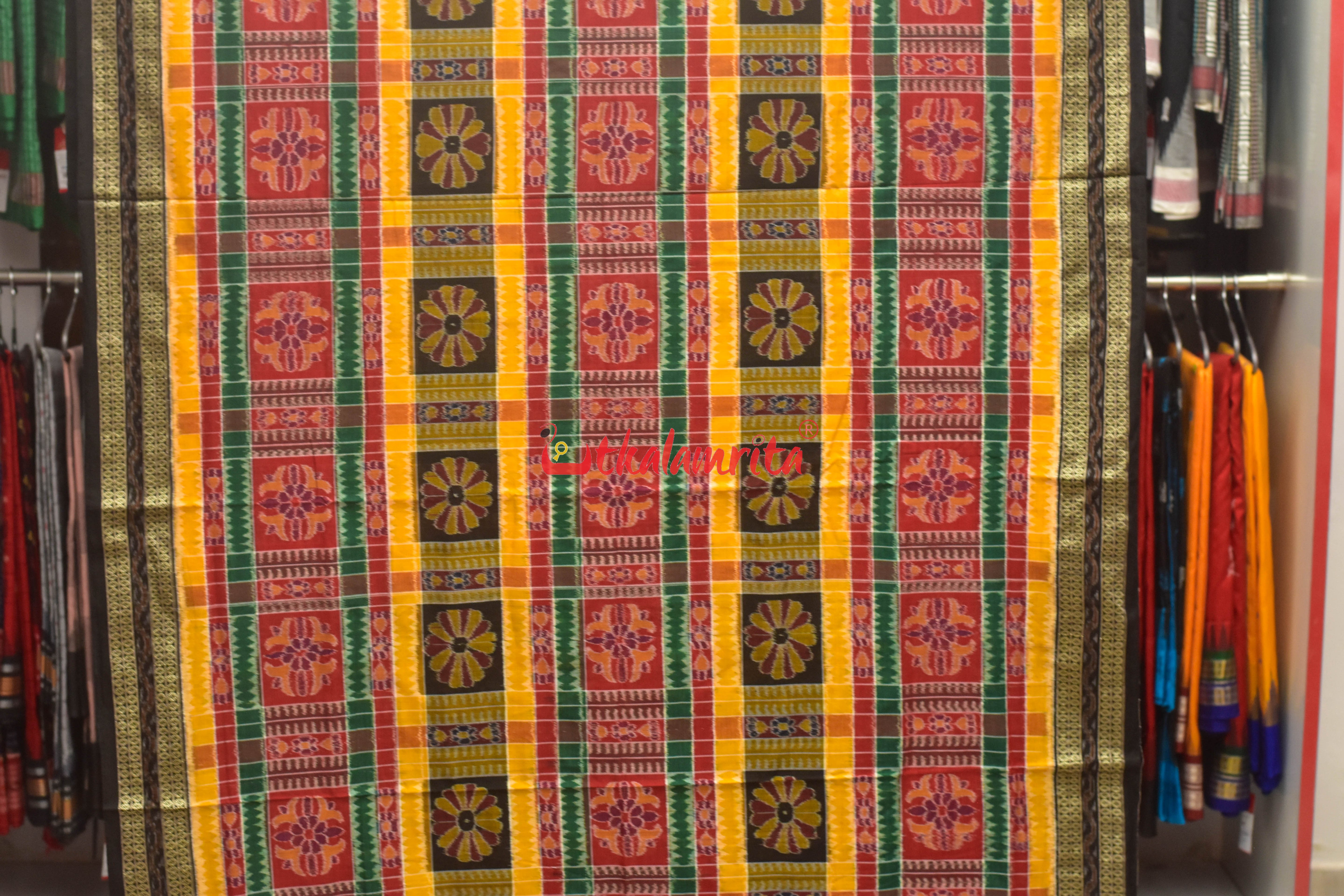 Green Utkal Lakhmi Cotton Saree