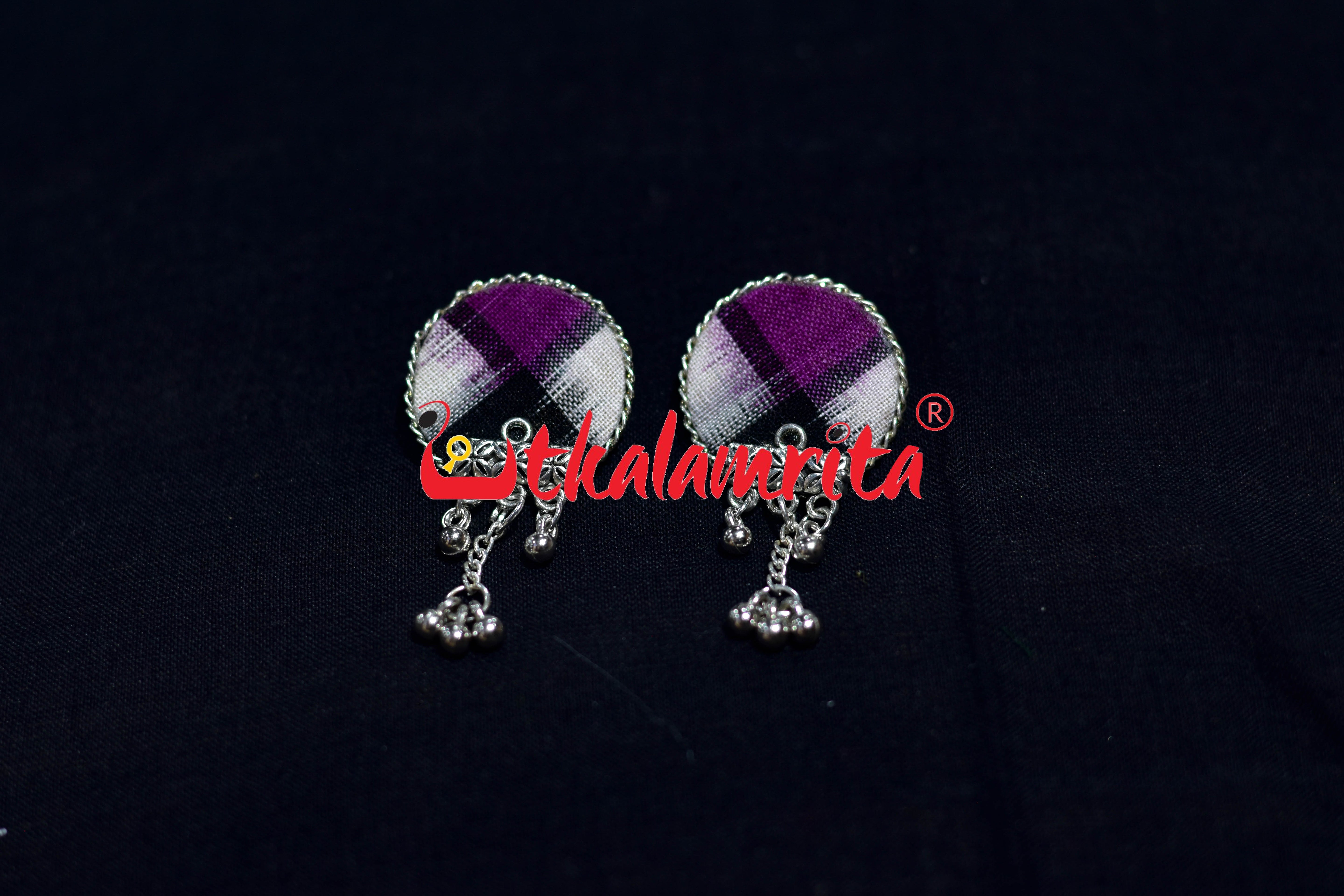 Purple Pasapali Golden Single Necklace Set
