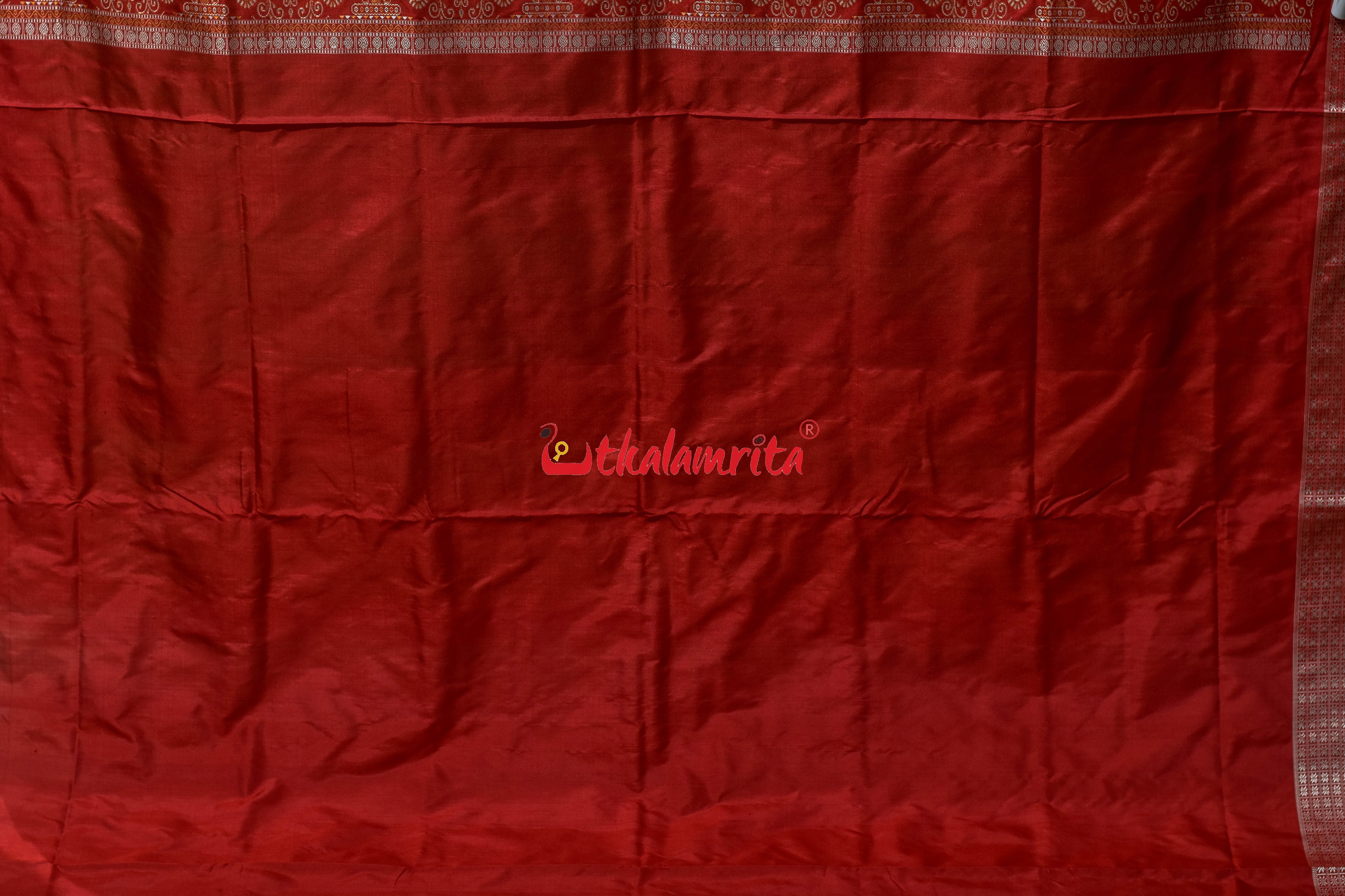 Lime Green Buti Bomkai Silk Saree