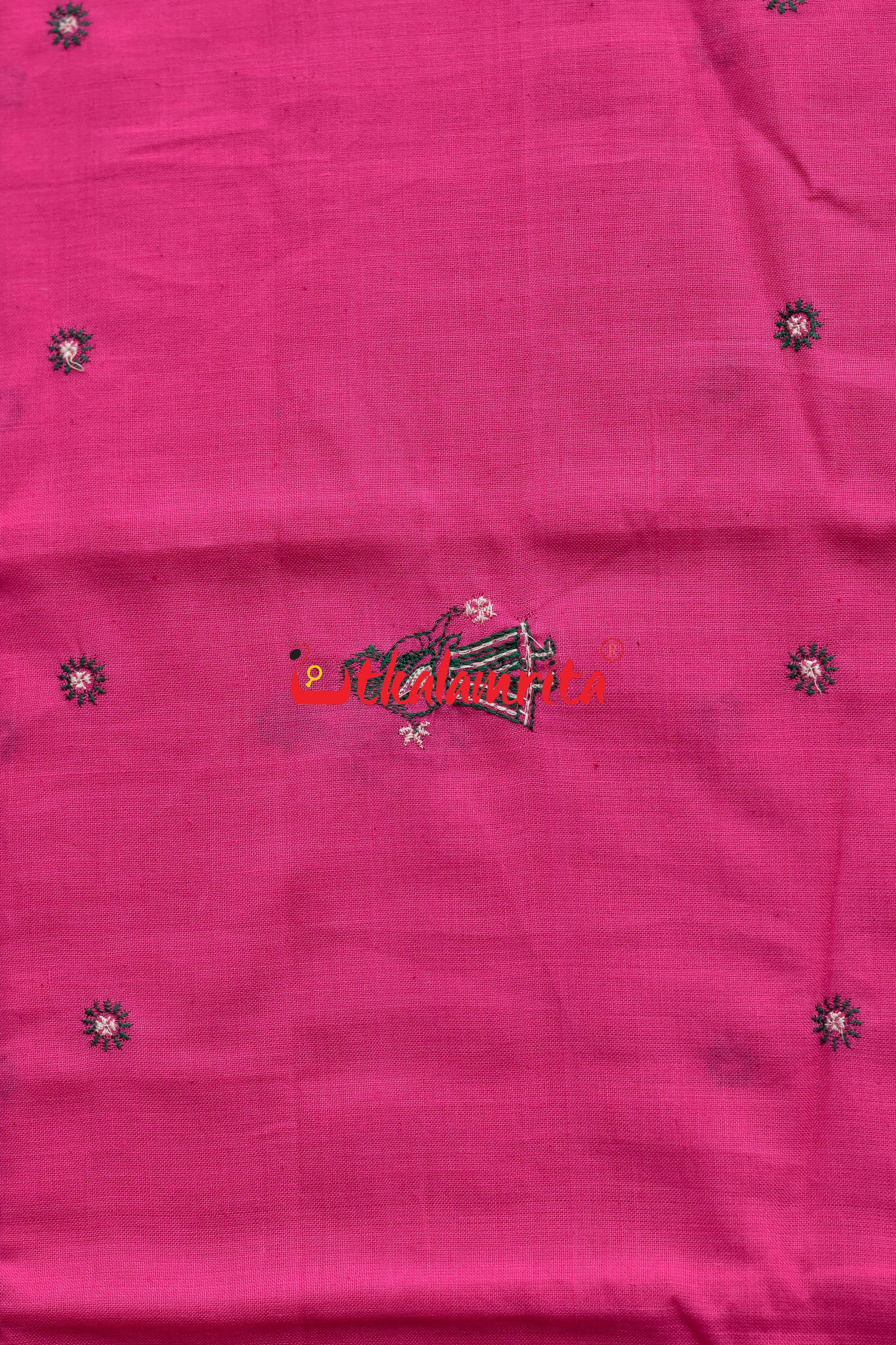 Green Pink Doll Bomkai Dress Set