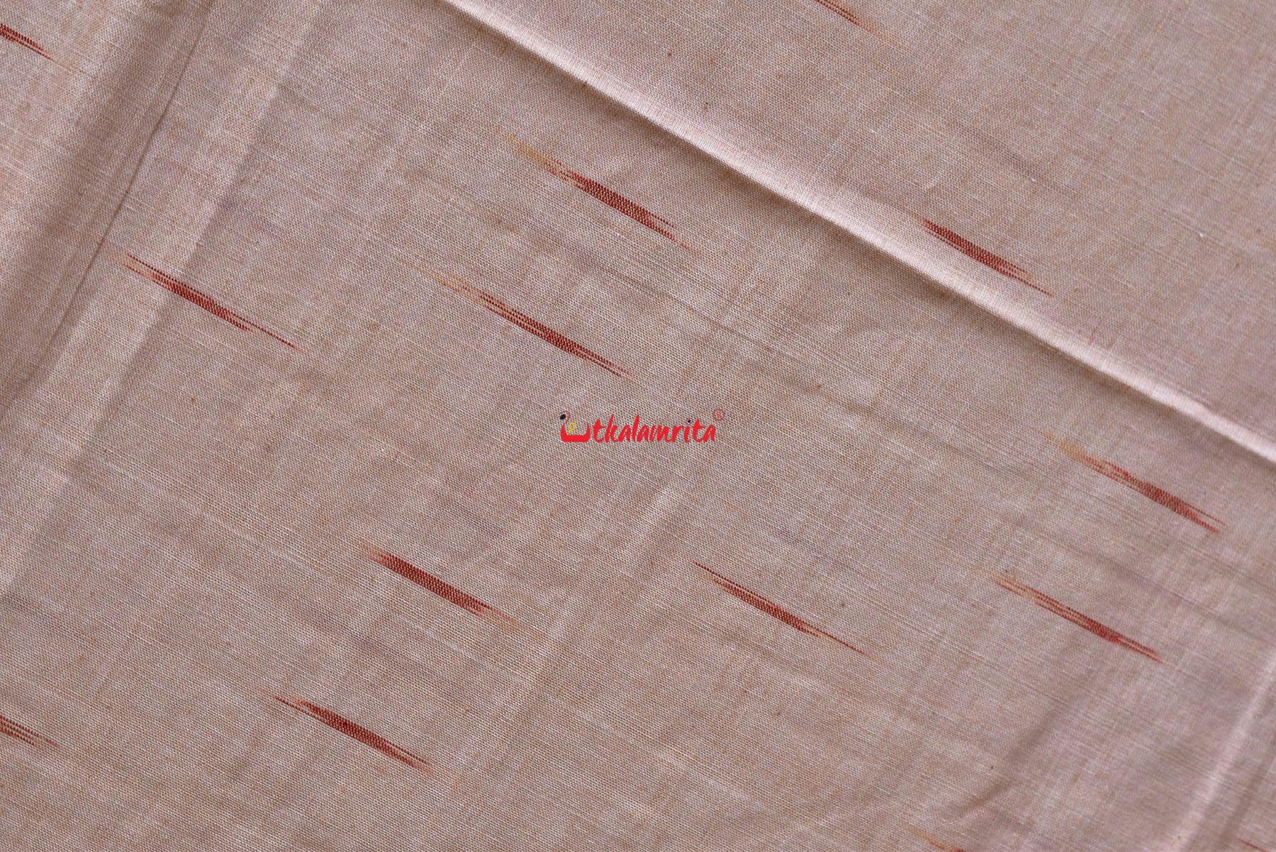 Off White Red Daali Scot Saree