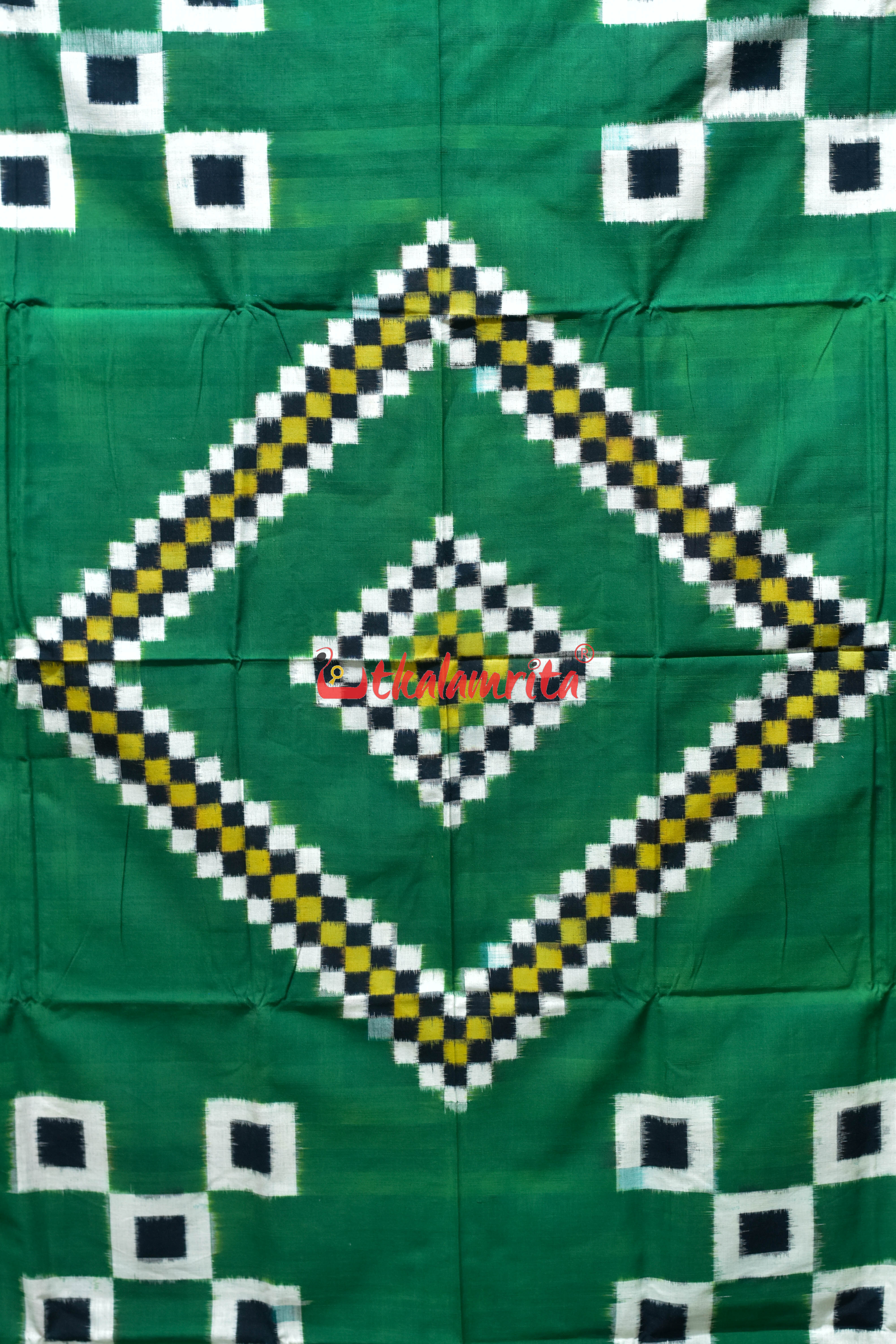Green Grey Line Pasapali Cotton (Single Bedsheet)