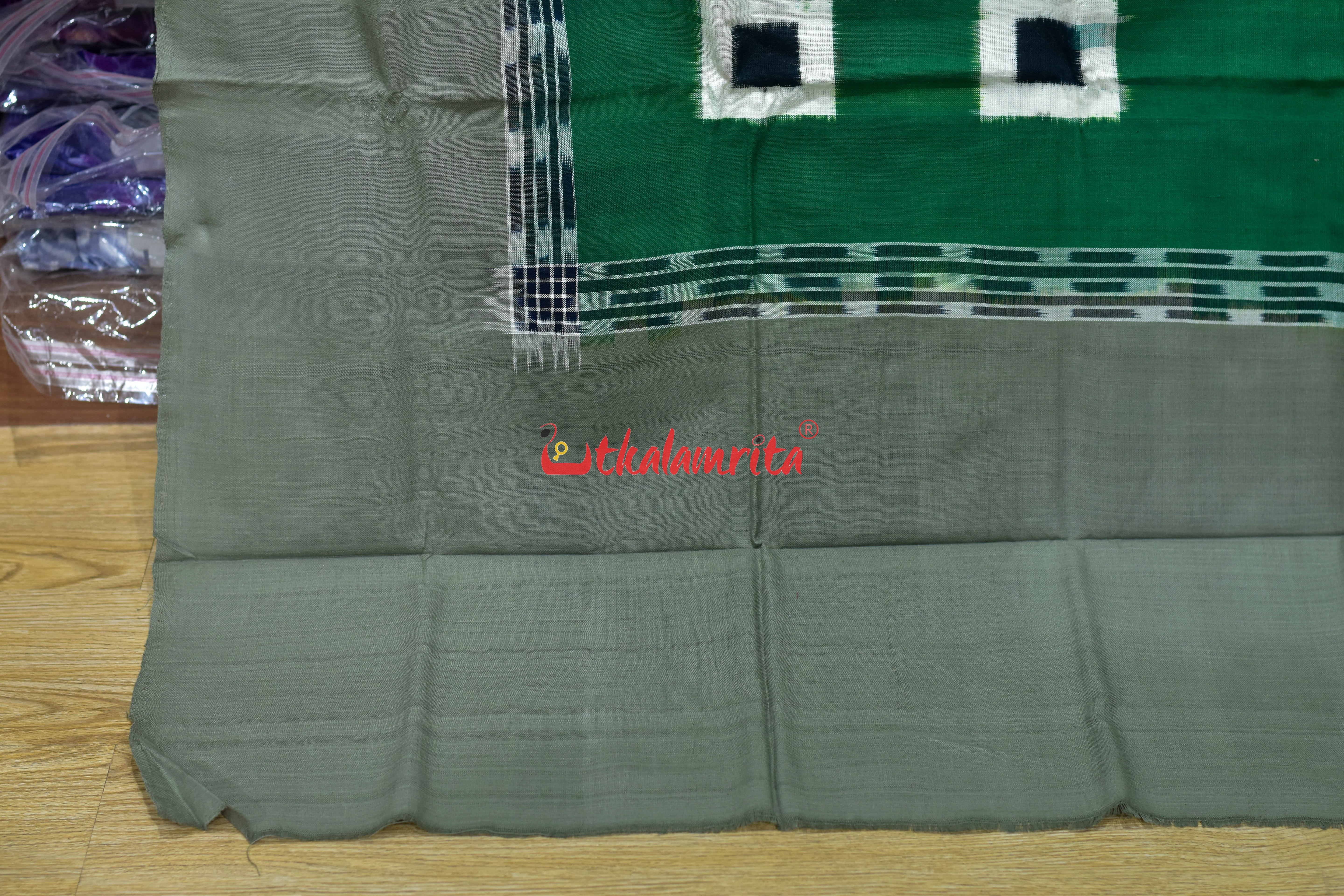 Green Grey Line Pasapali Cotton (Single Bedsheet)