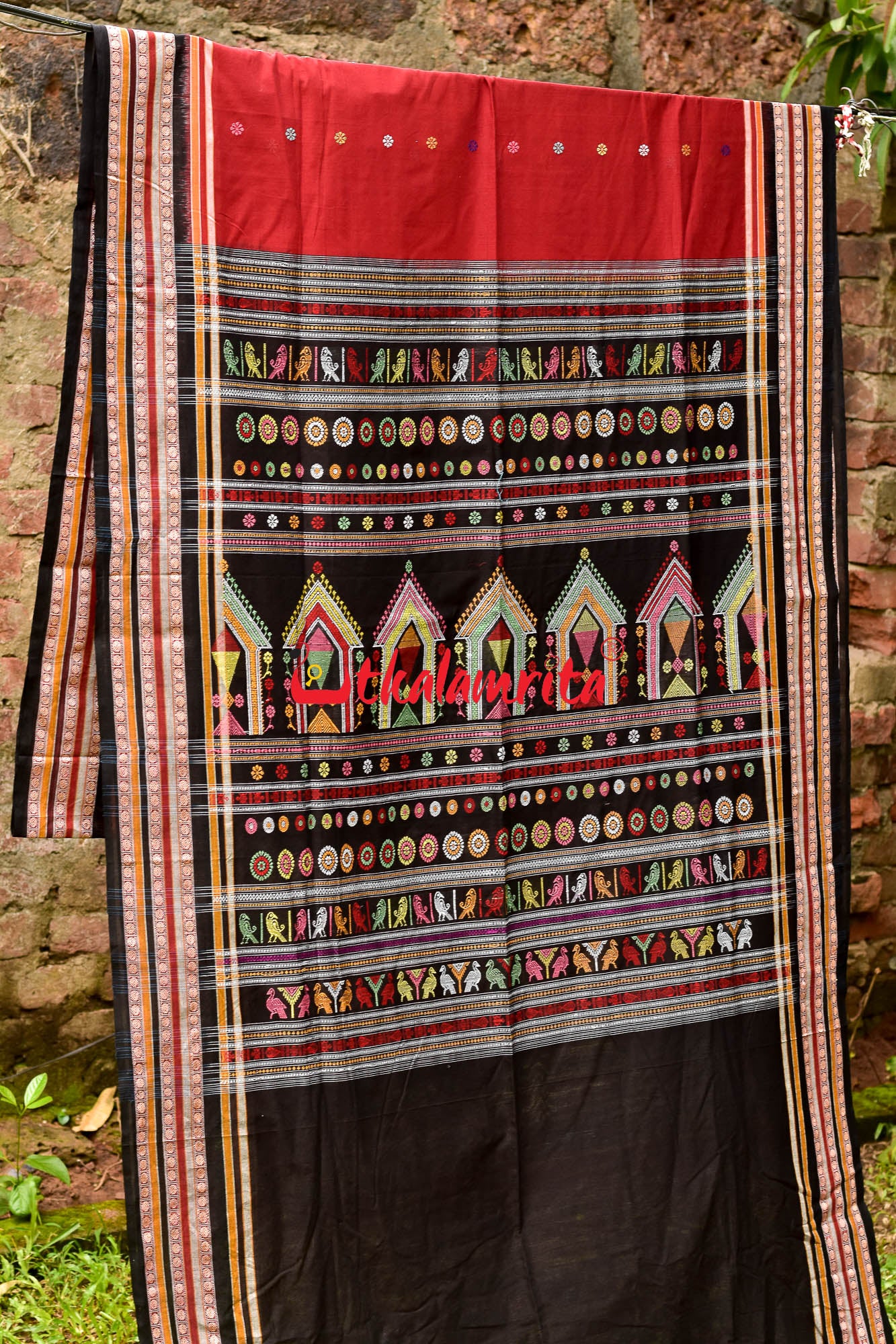 Saundarya Maroon Dolabedi Cotton Saree