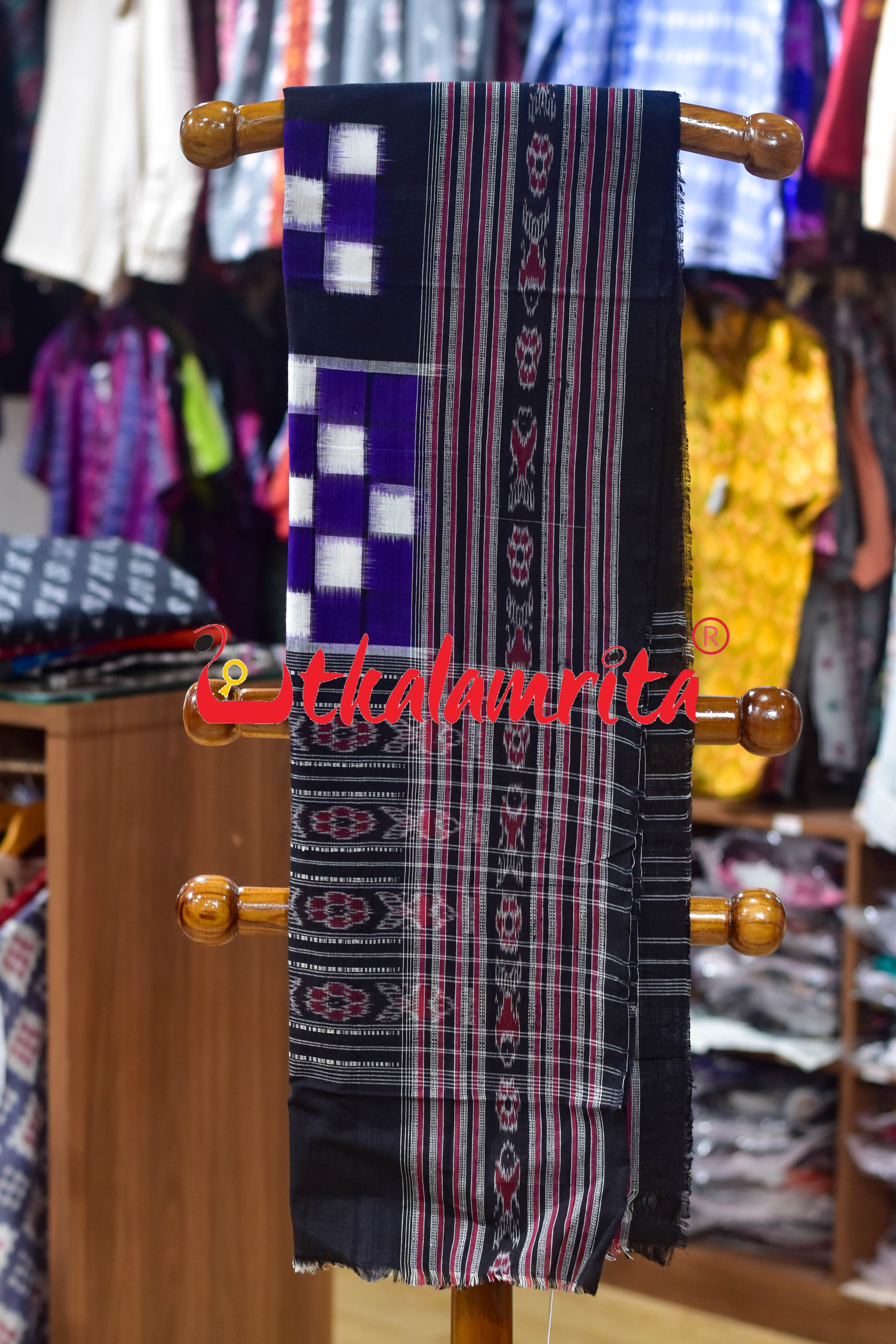 Purple Bichitrapuri Sambalpuri (Stole)