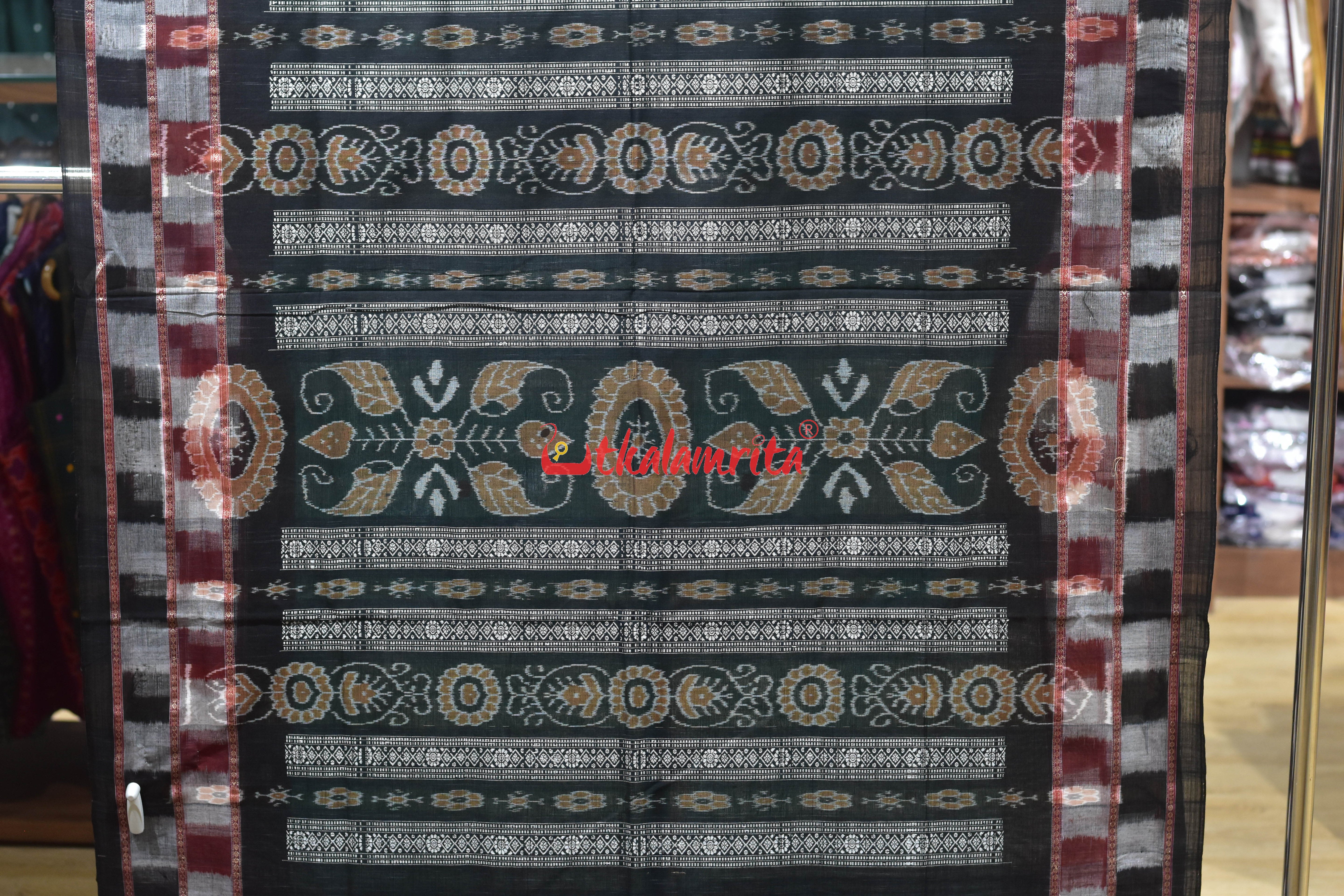 Green Border Big Pasapali Cotton Saree