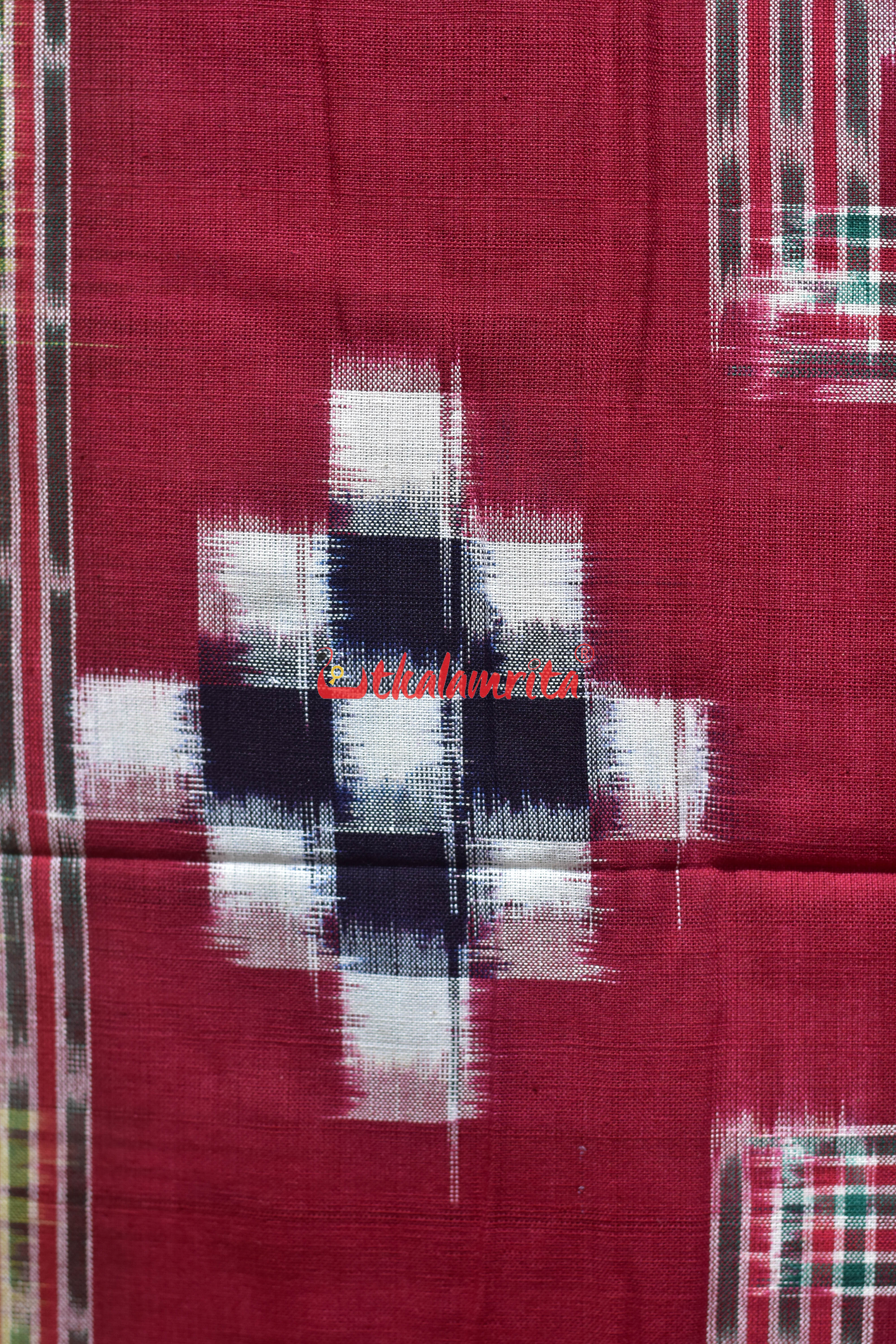 Khaki Blue Flower Bandha Cotton (Single Bedsheet)