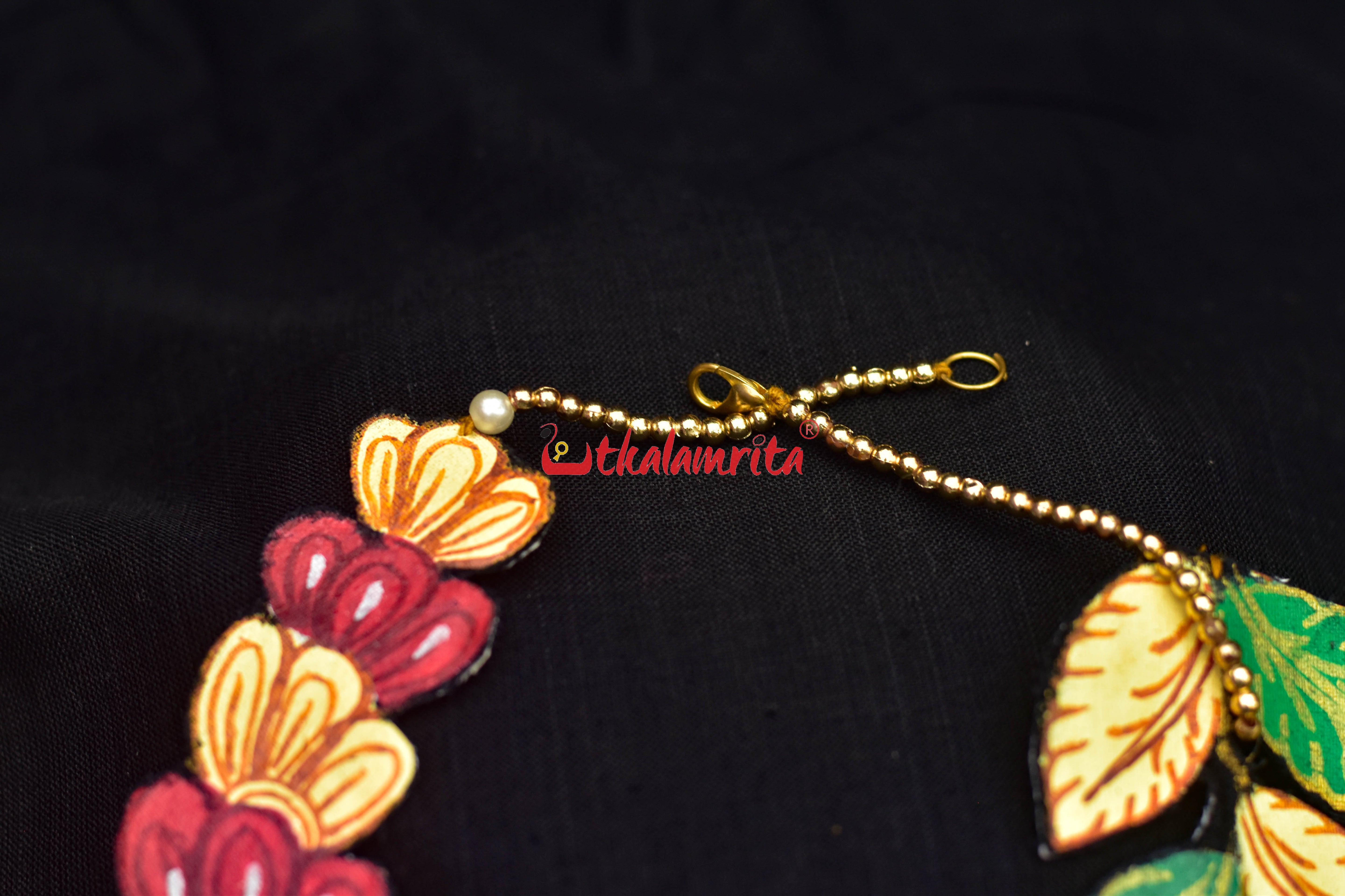 Flower Pattachitra Jewellery Set