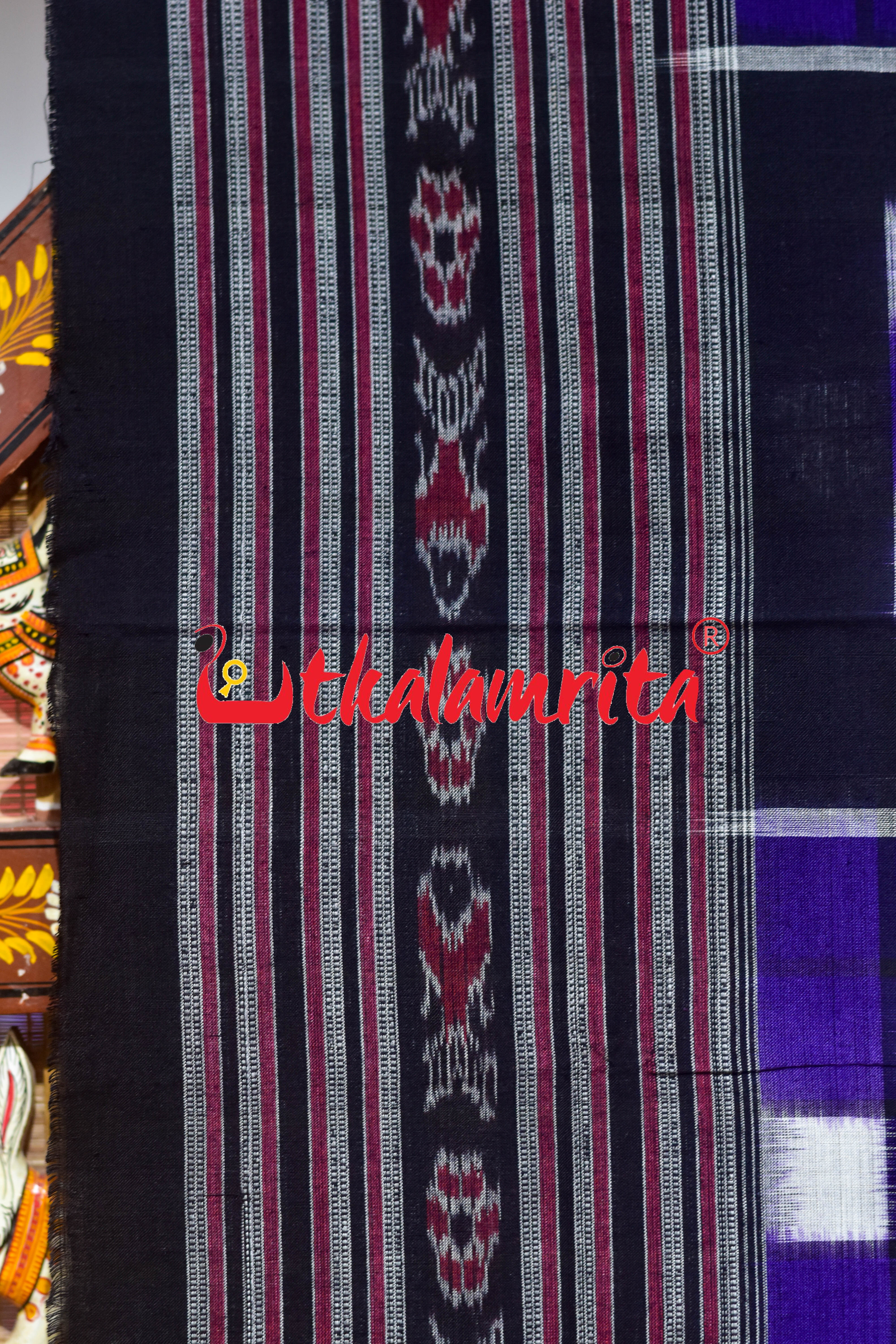 Purple Bichitrapuri Sambalpuri (Stole)