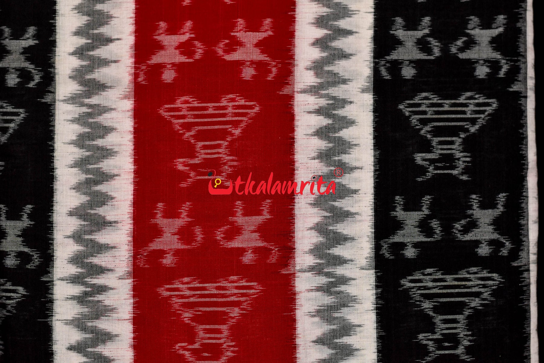 Tribal Pashupati Red Black White (Fabric)