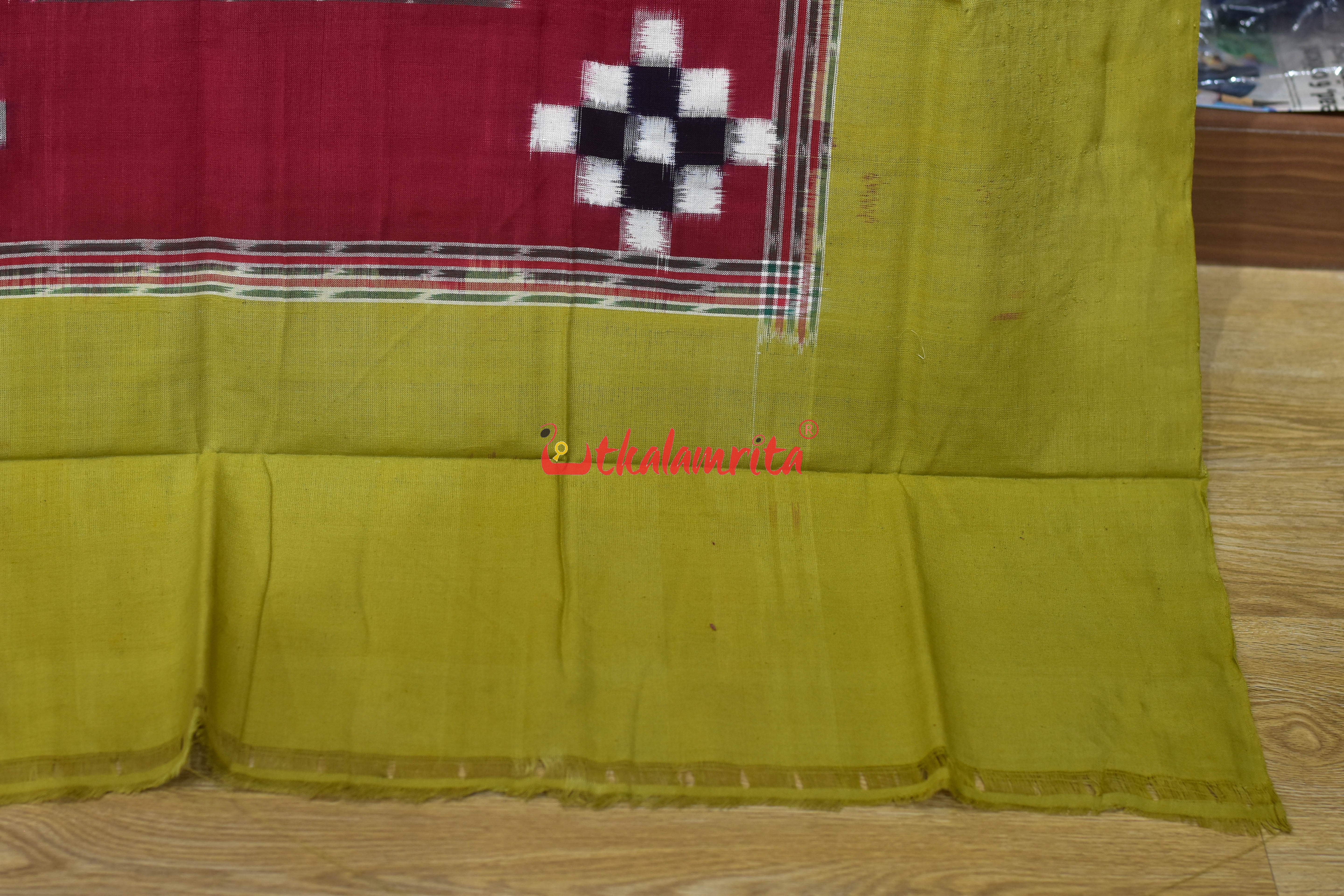 Khaki Blue Flower Bandha Cotton (Single Bedsheet)