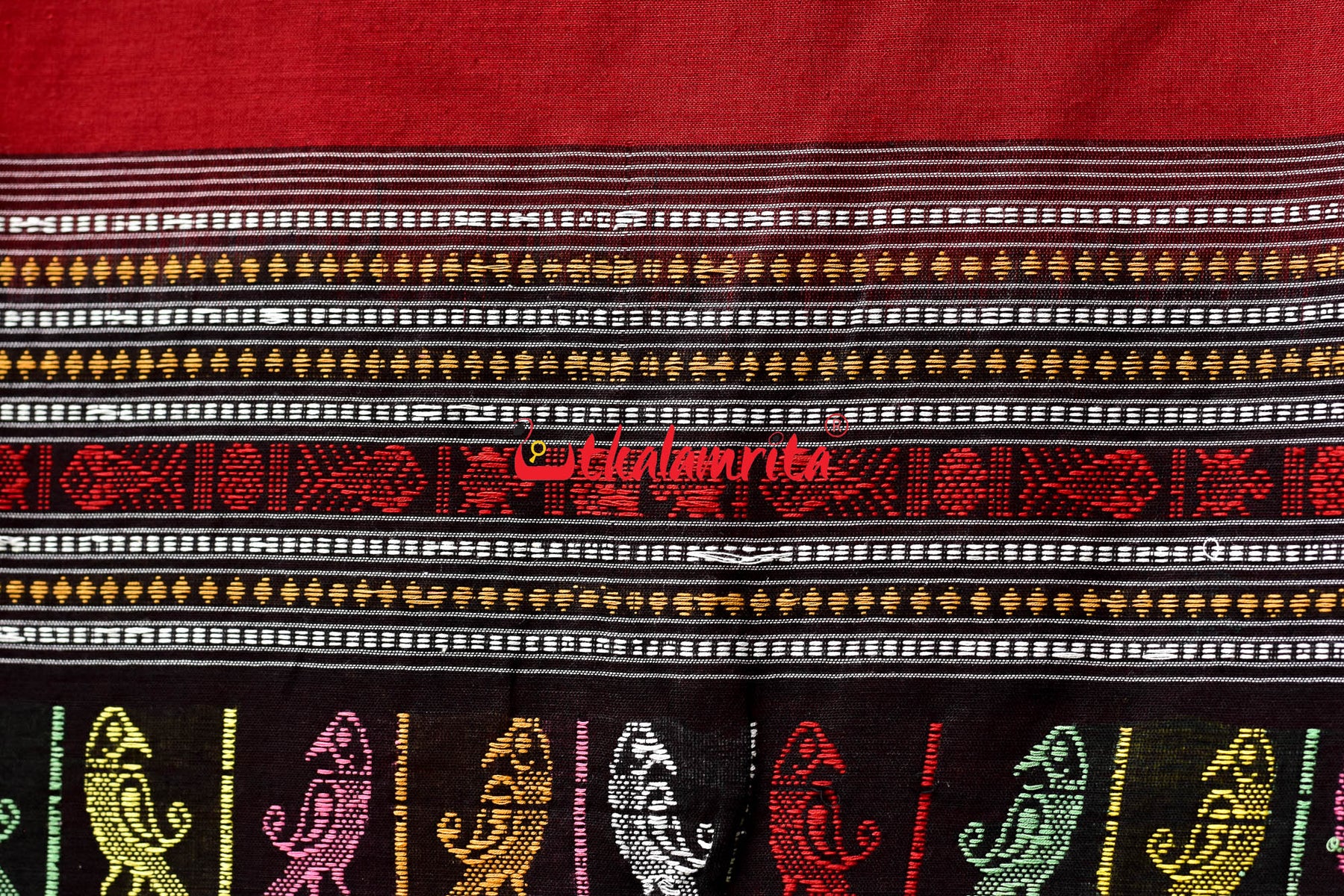 Saundarya Maroon Dolabedi Cotton Saree