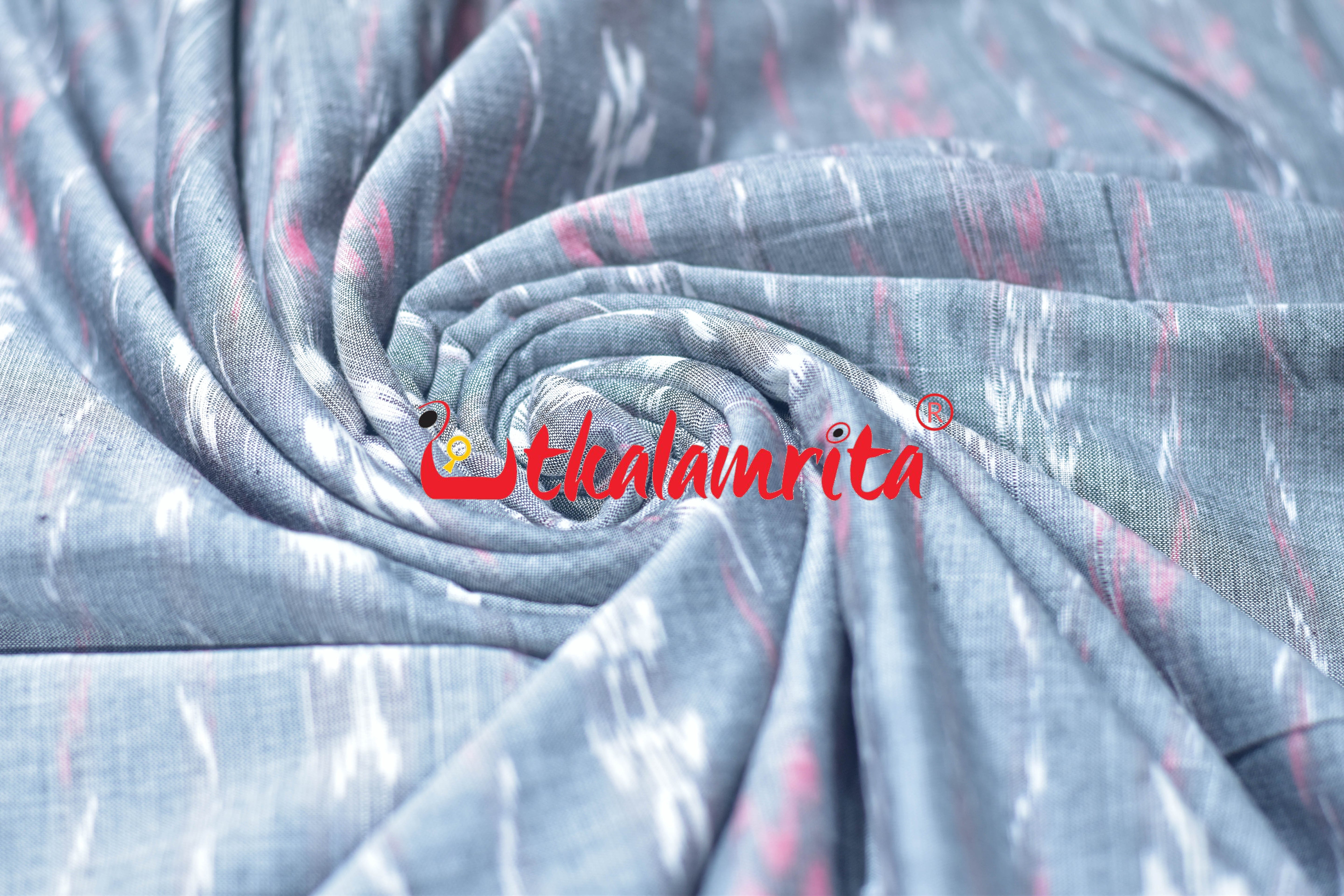 Grey Pasapali Paper Design Cotton (Fabric)