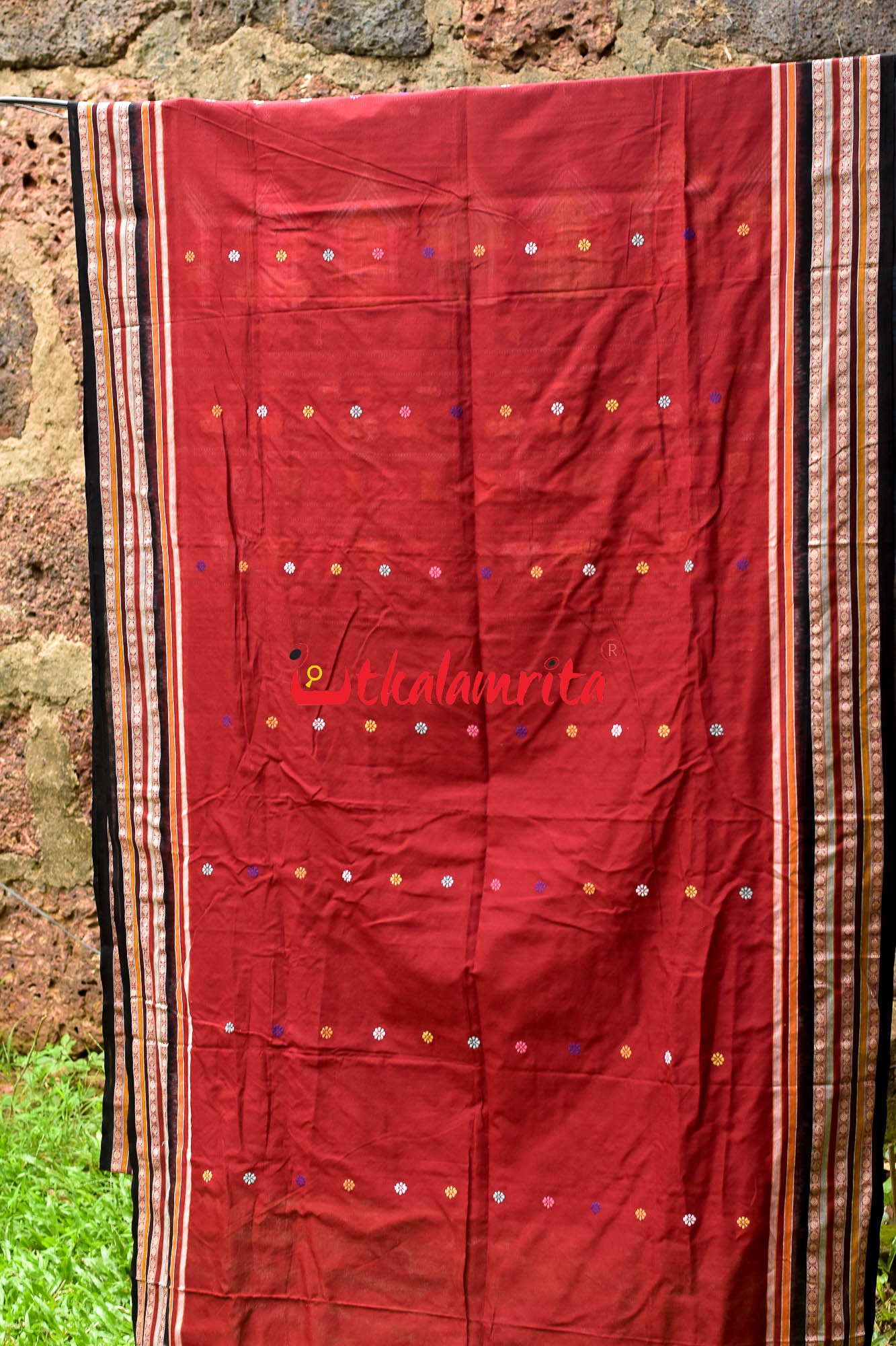 Saundarya Maroon Dolabedi Cotton Saree