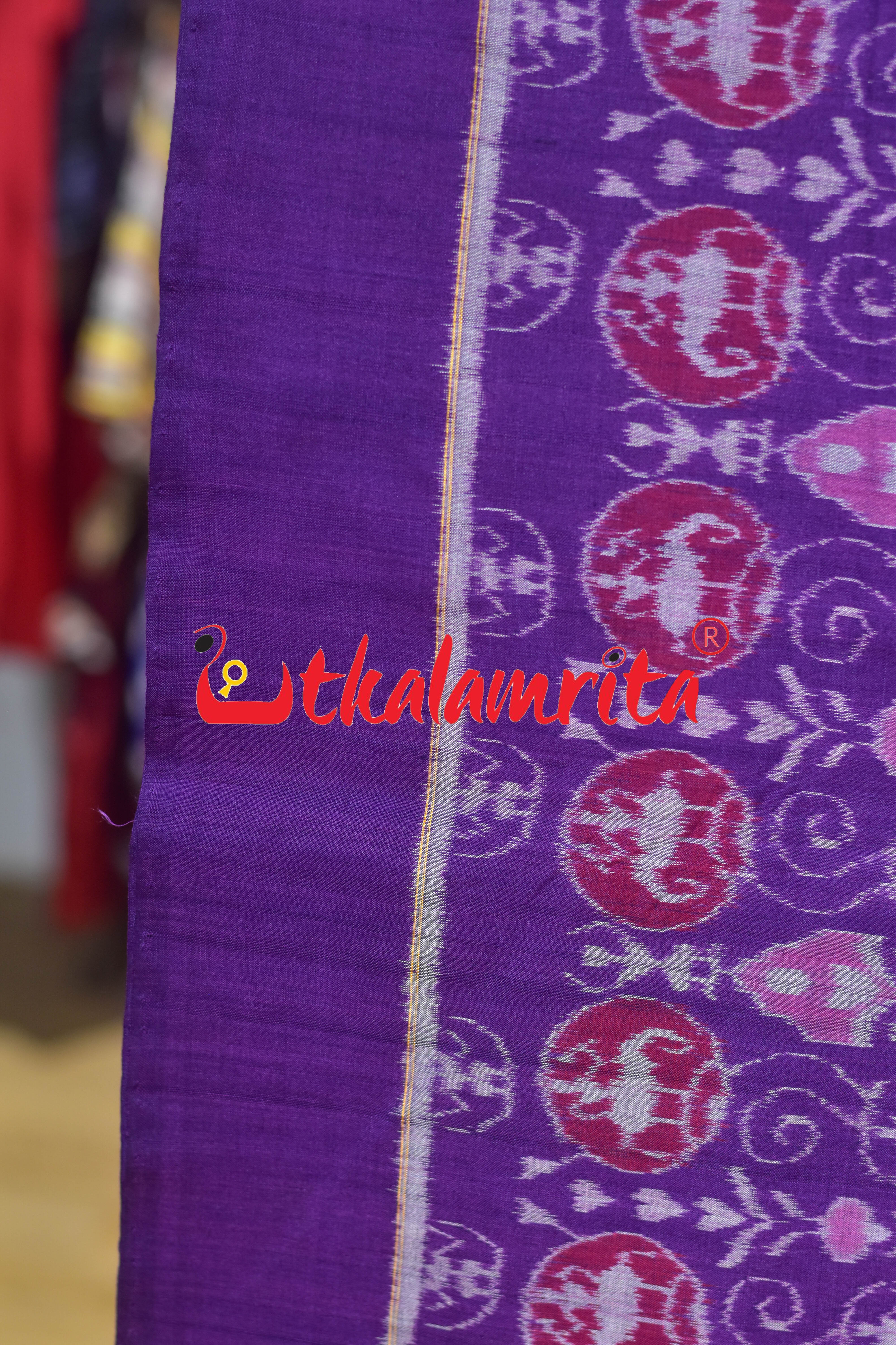 Violet Jodi Tribals Sambalpuri Cotton (Fabric)
