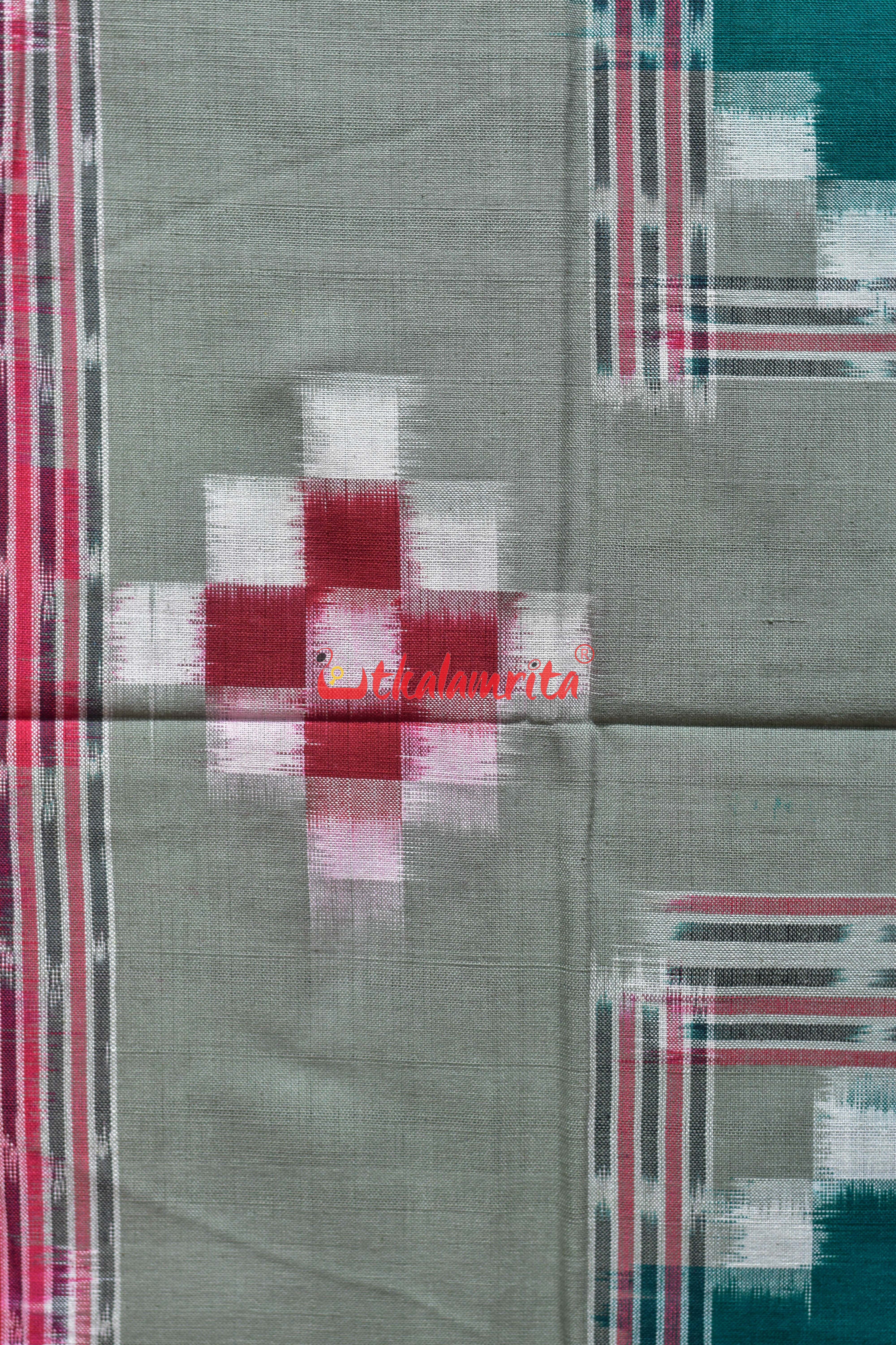 Red Olive Flower Bandha Cotton (Single Bedsheet)