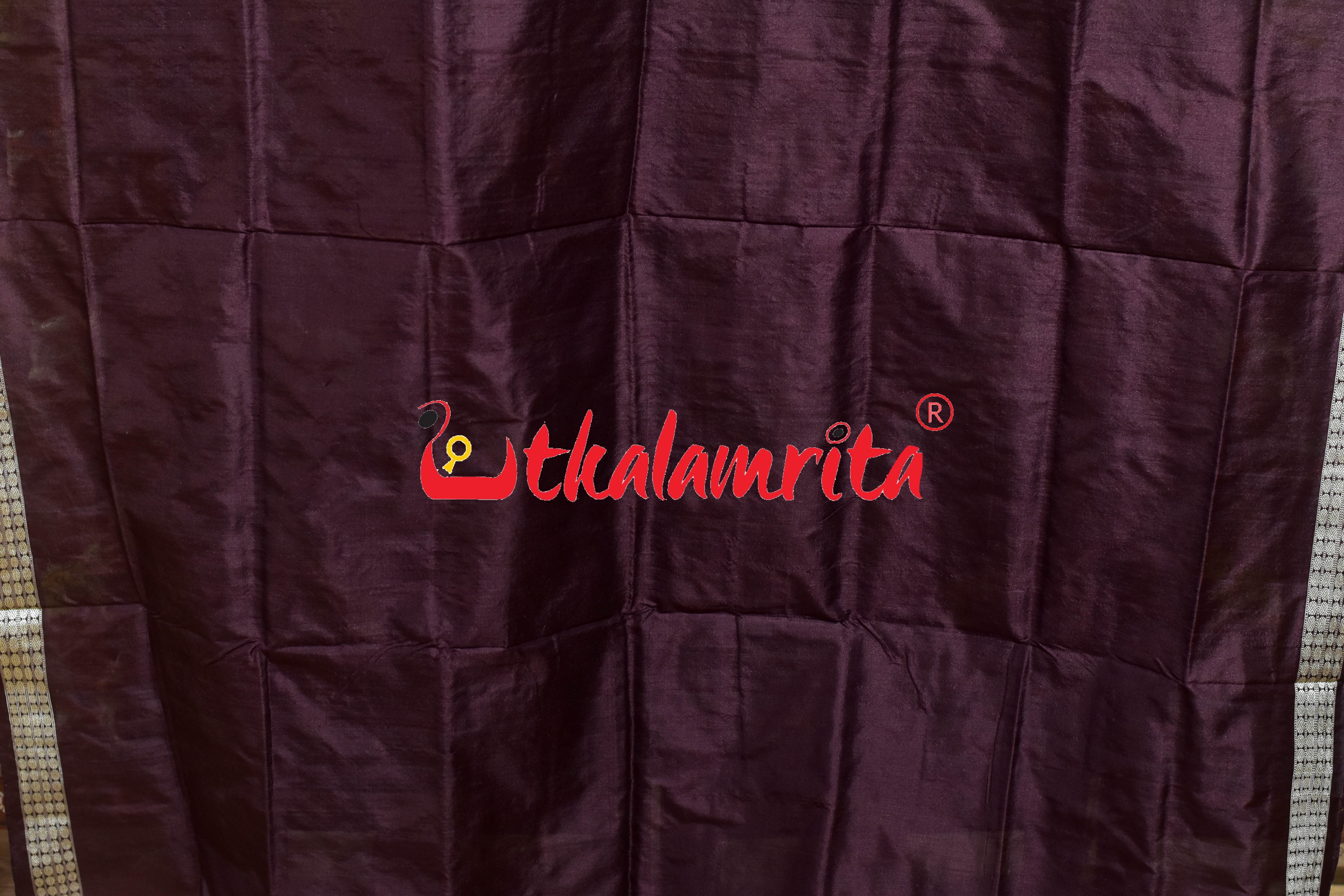 Peri Peri Green Rani Bomkai Silk Saree