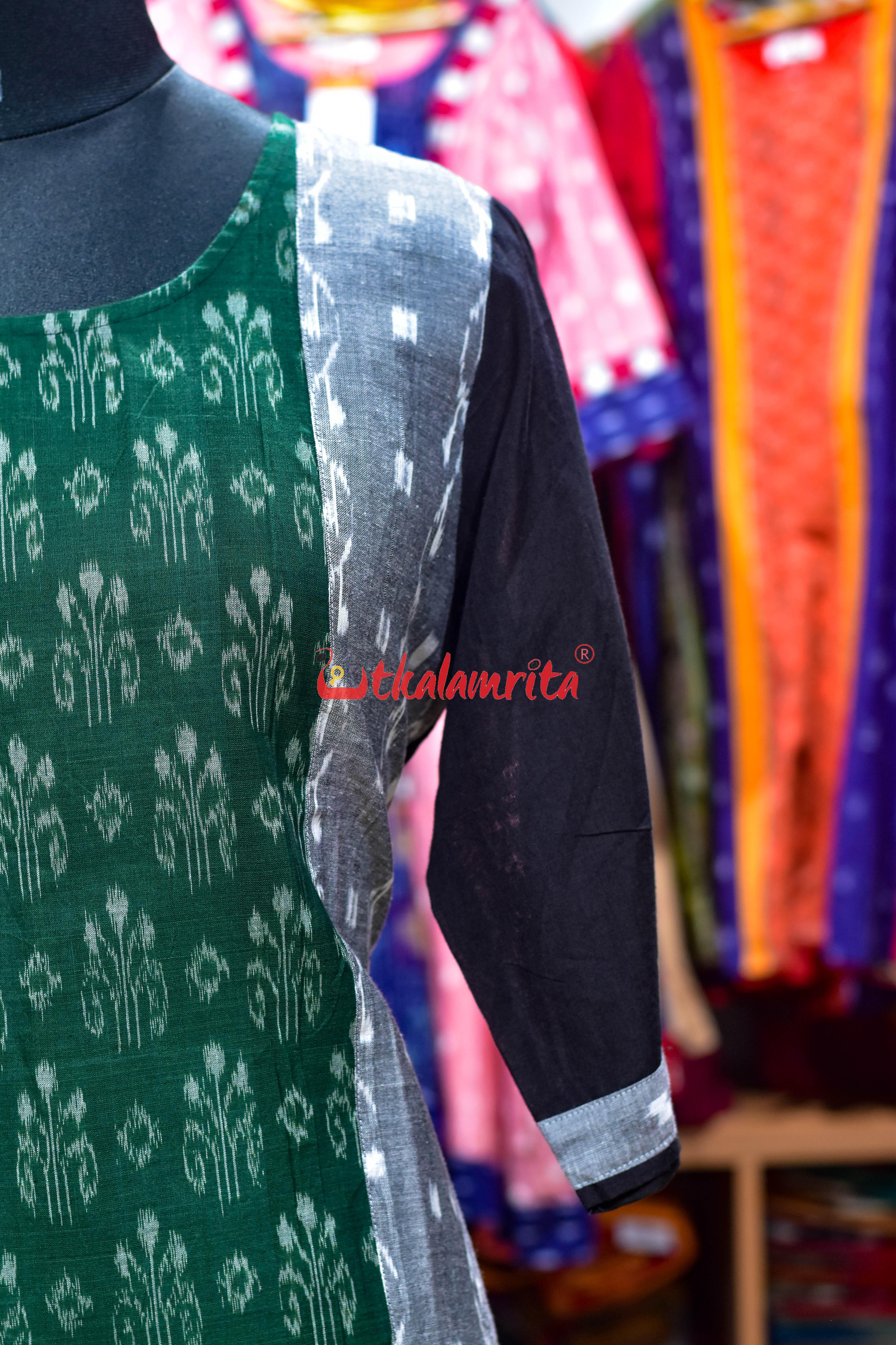 Emerald Ikat Grace (Ladies Kurti)